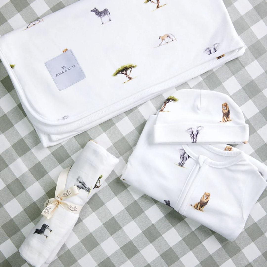  Rosa & Blue Baby Gift Set - Safari、mySite、merchandisen