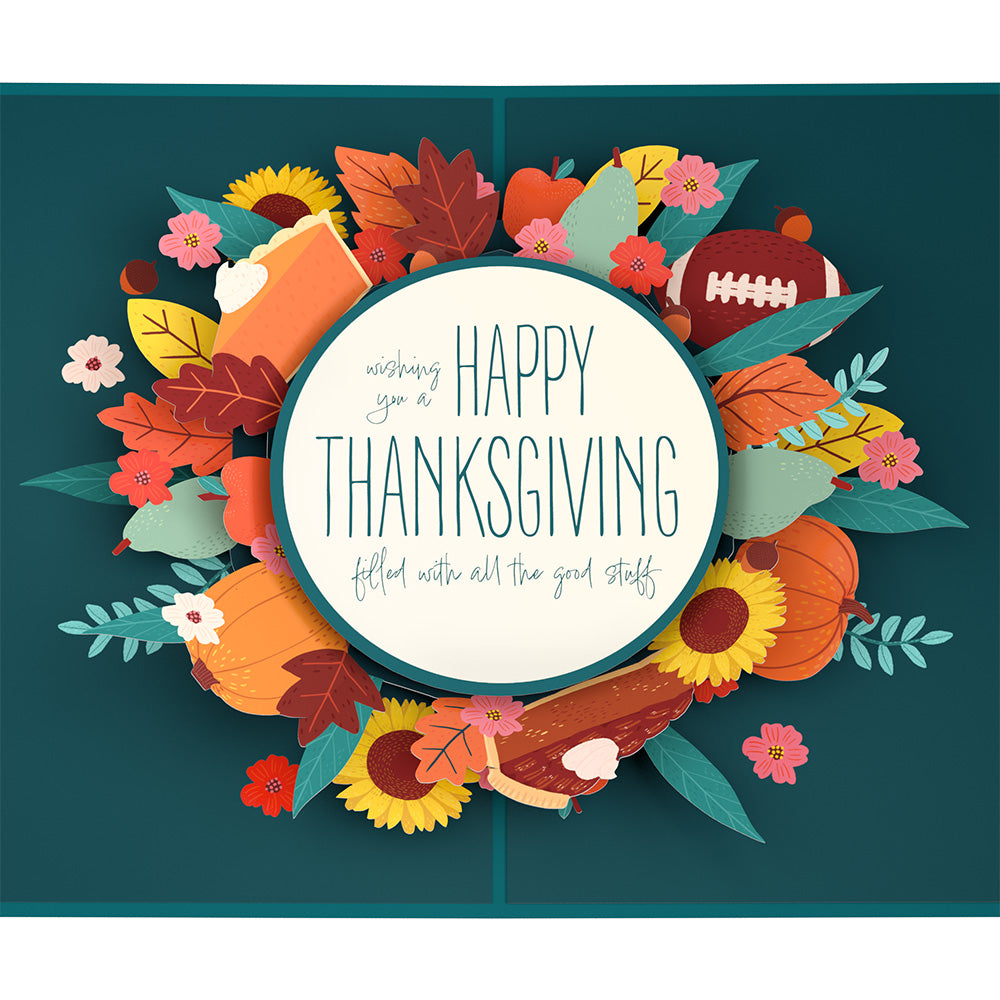 All the Good Stuff Thanksgiving Pop-Up Card、mySite、solidvoid