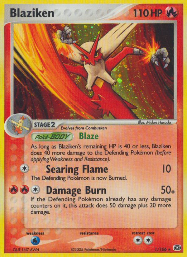 Blaziken (1/106) (Theme Deck Exclusive) EX: Emerald、mySite、waistdrama