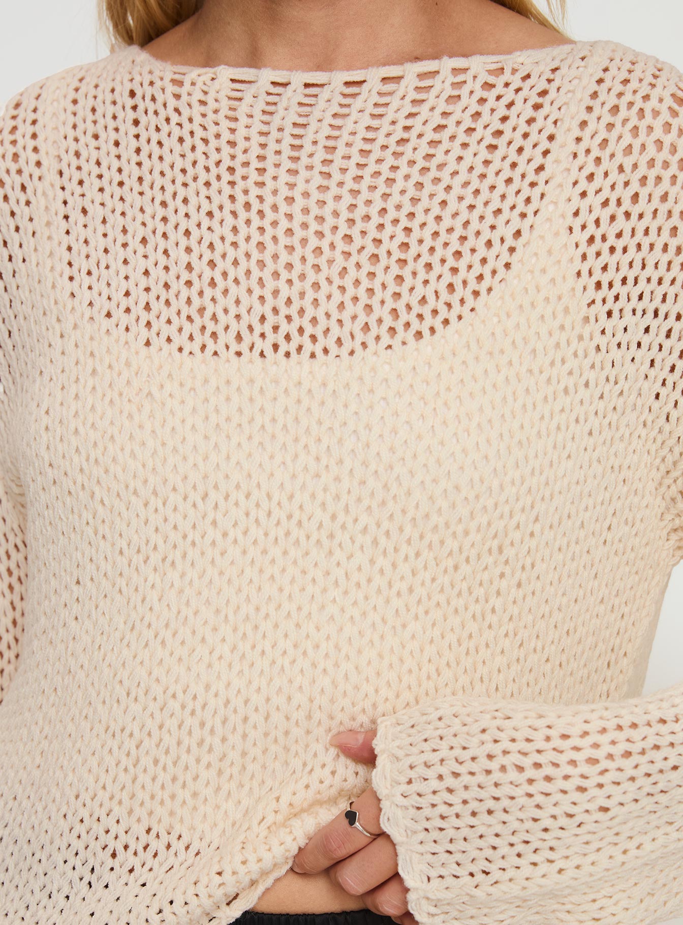 Protea Knit Sweater Beige、mySite、solidvoid