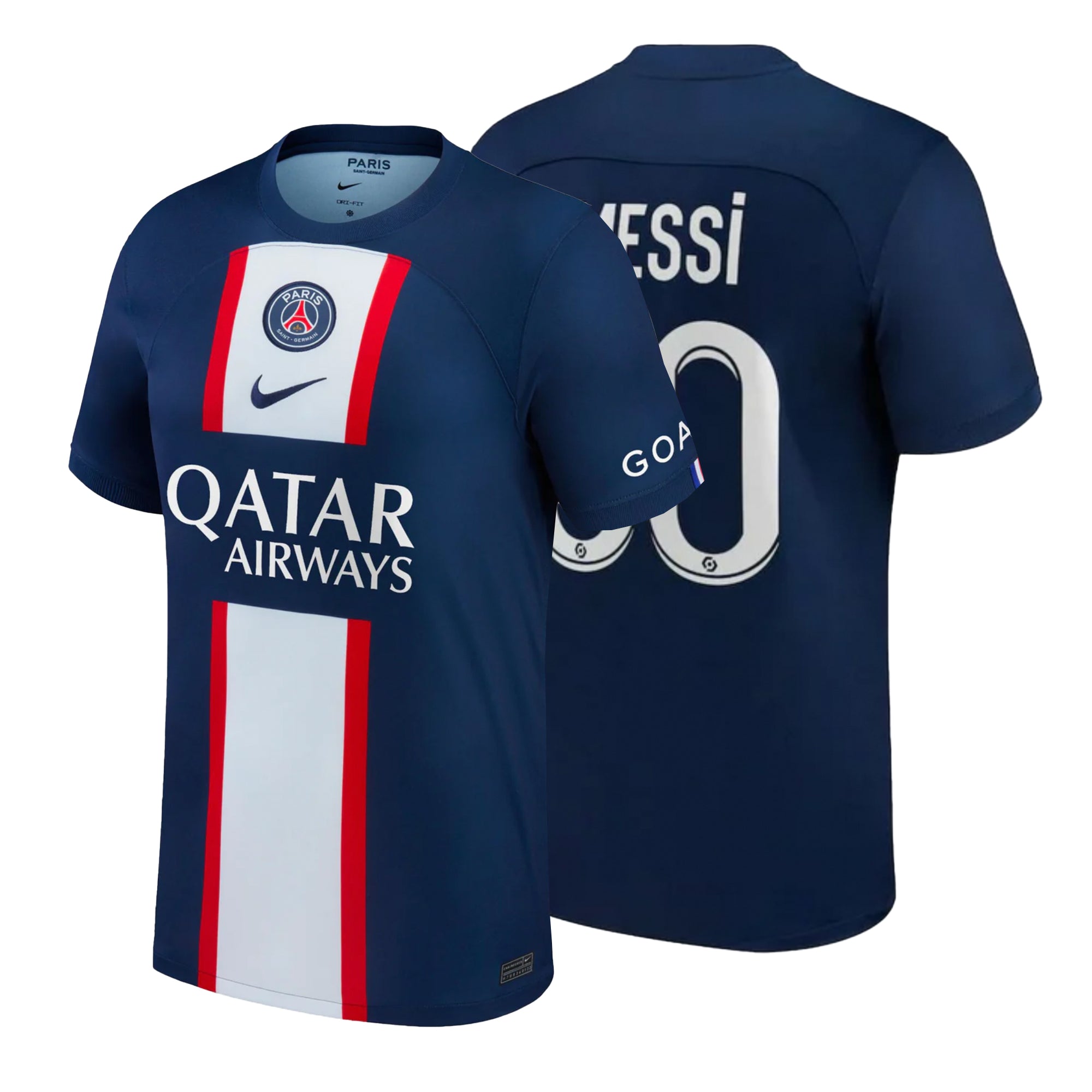 Nike Men's PSG 2022/23 Home Jersey w/ Messi #30 Printing、mySite、bottomscart