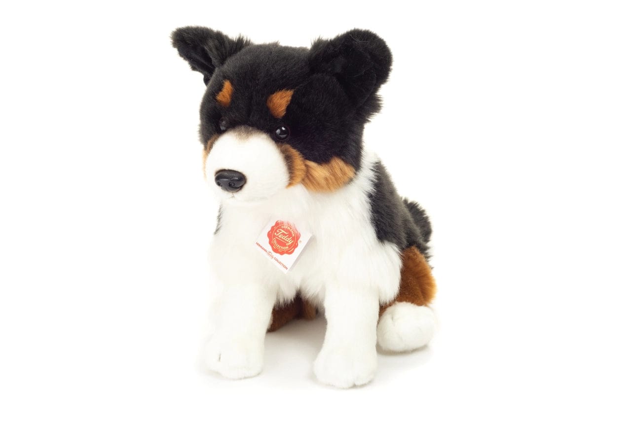 Tri-color Border Collie Eco Friendly Teddy Hermann 30cm、mySite、g9winljtr