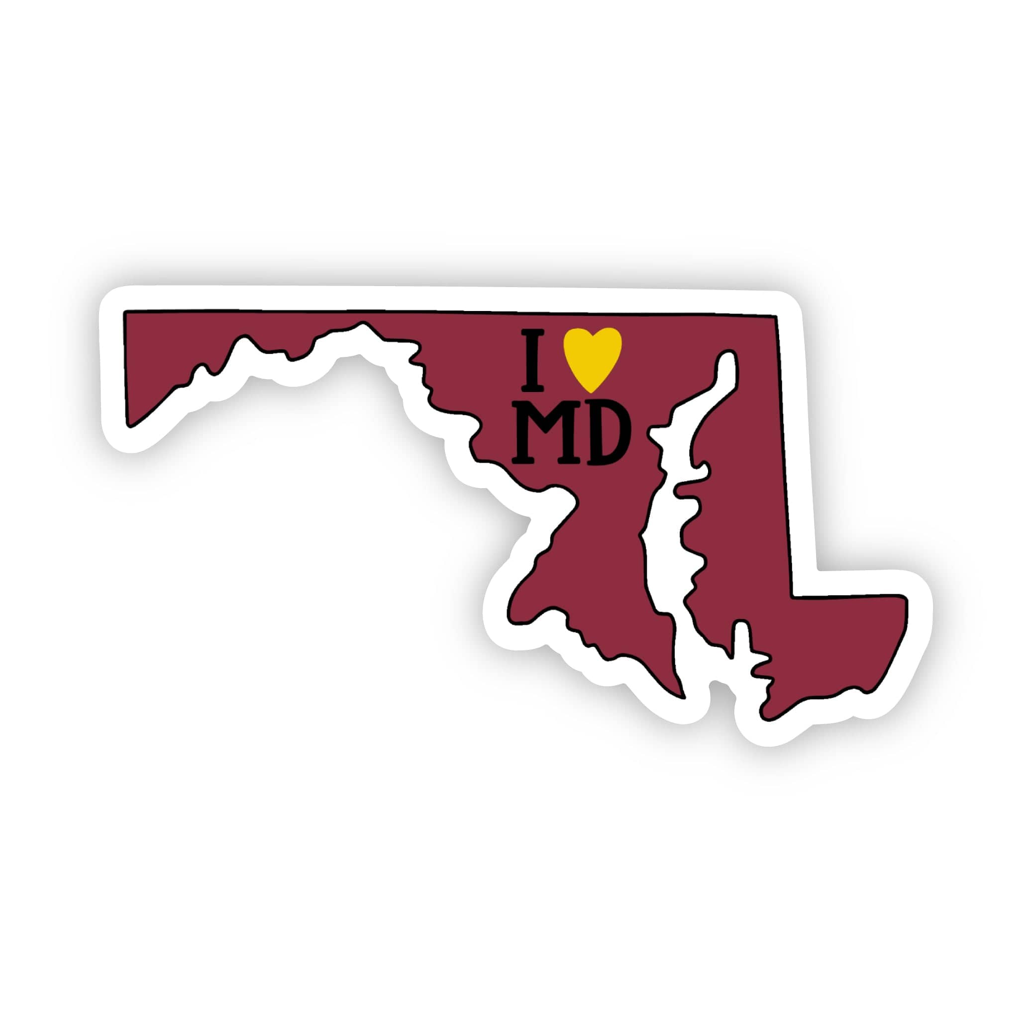  I Love Maryland Sticker、mySite、ghnorth