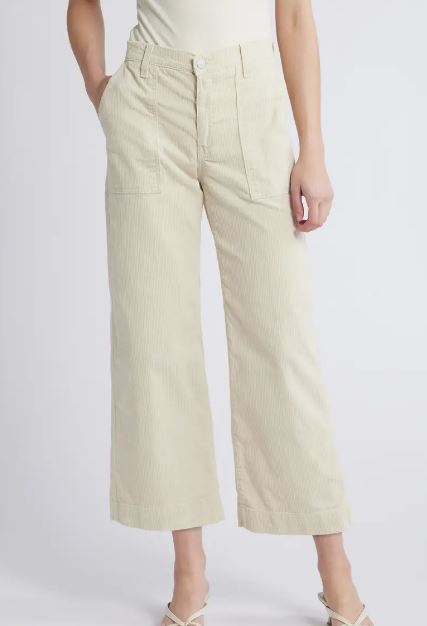 AG Jeans Saige Wide Leg Crop Pants, Opal Stone - Final Sale、mySite、noshort