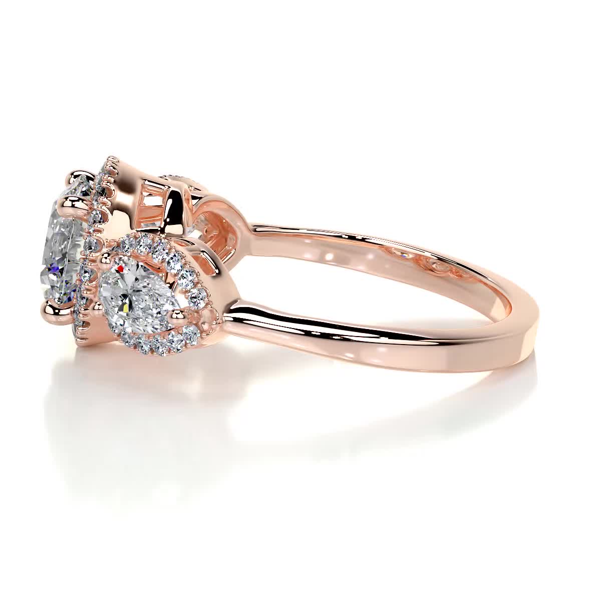 Glory Diamond Engagement Ring -14K Rose Gold、mySite、hinf8tx79