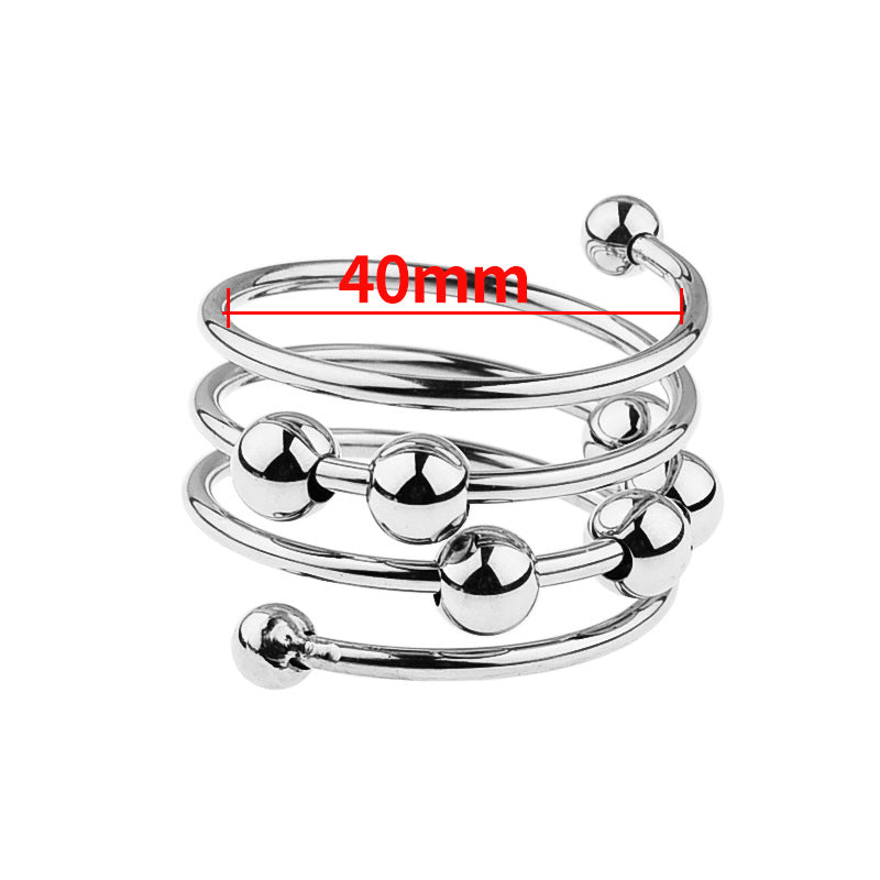 Come Closer Multi Spring Set | 5 Cock Rings | Adjustable | Chrome、mySite、bottomscart