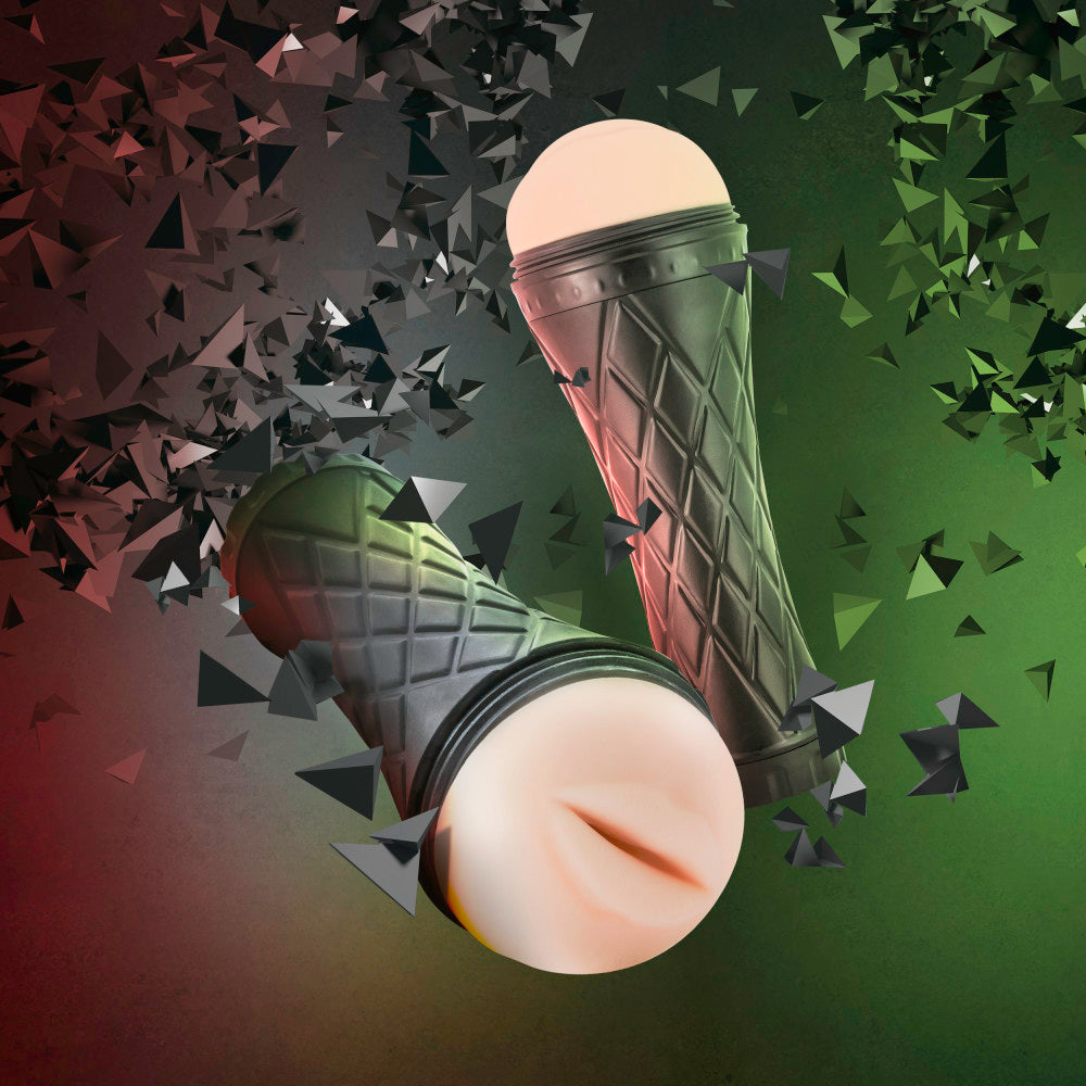 M For Men By Blush® | The Torch Luscious Lips Vanilla Masturbator / Stroker、mySite、bottomscart