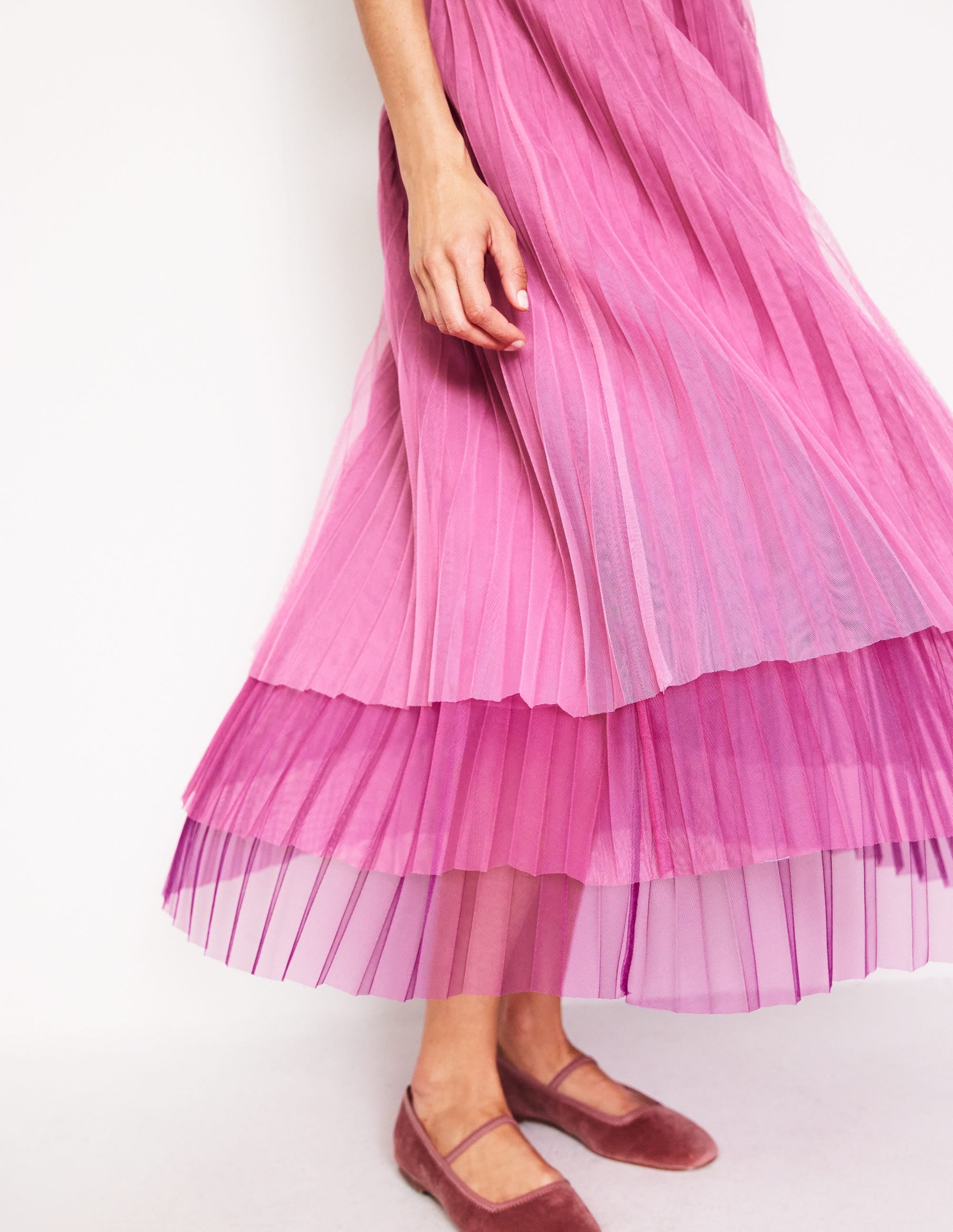  Tulle Tiered Maxi Skirt-Pink、mySite、ashleygrahame