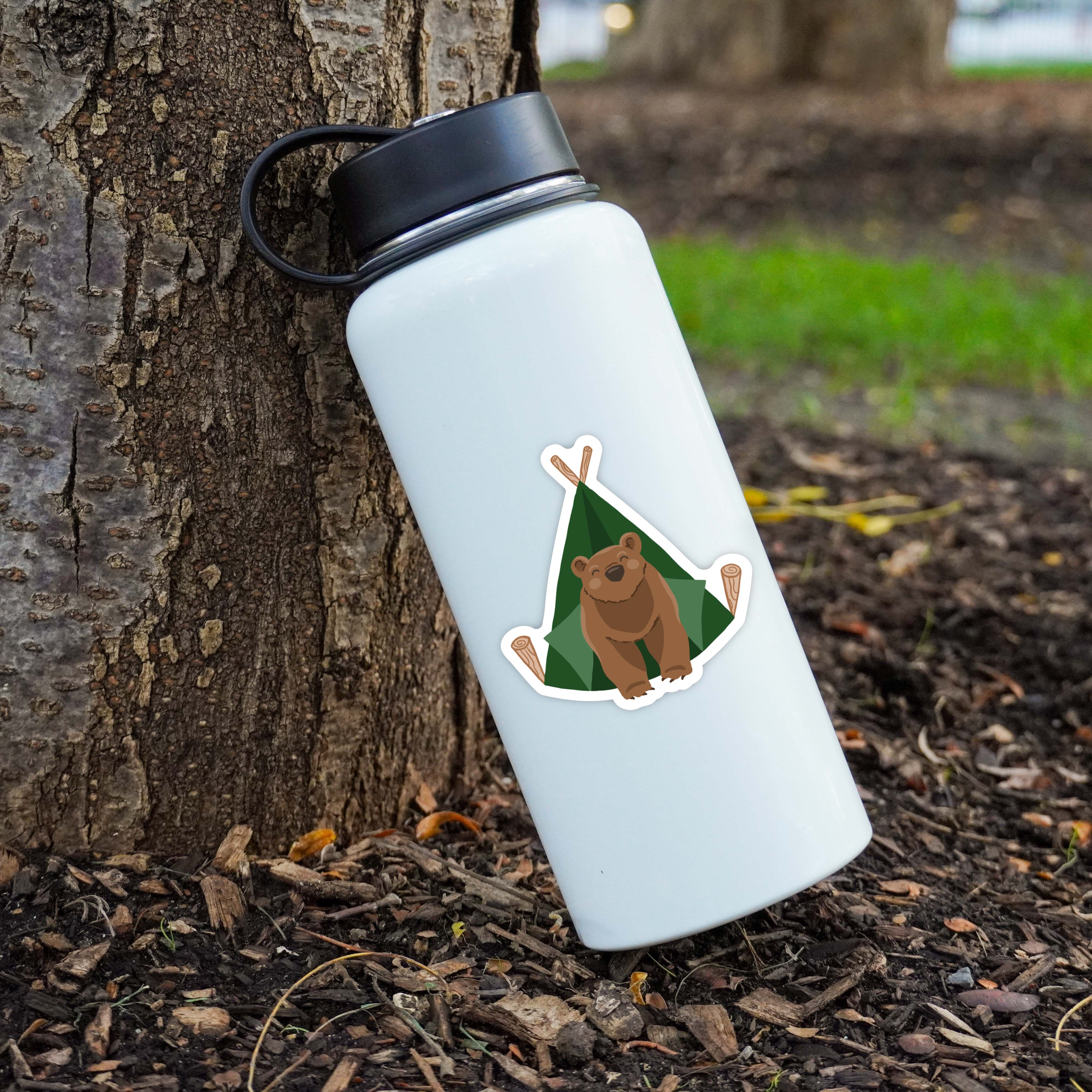  Camping Bear Sticker、mySite、elrpsem3k
