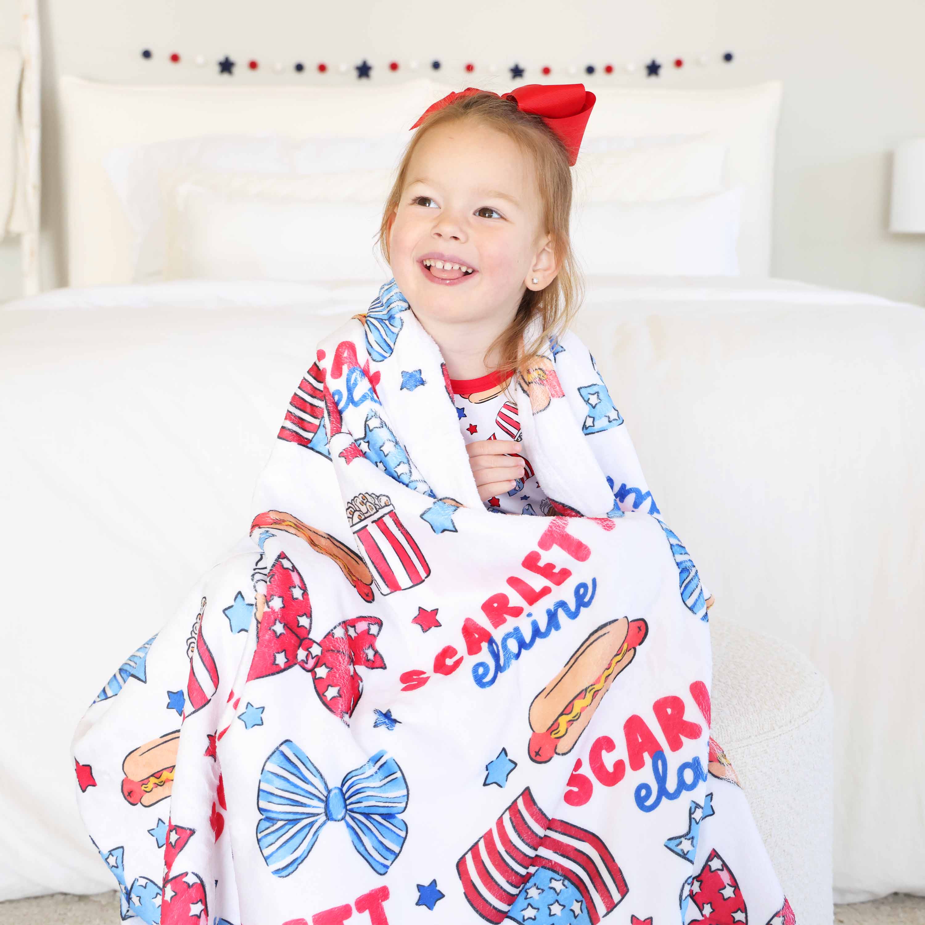  Party in the USA Personalized Kids Blanket | Bows、mySite、layawaytickets