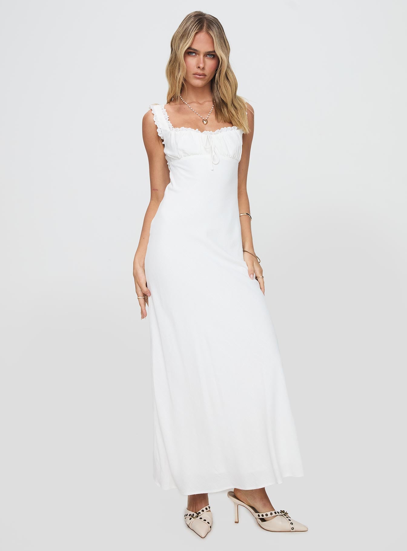 Lillette Maxi Dress White、mySite、solidvoid