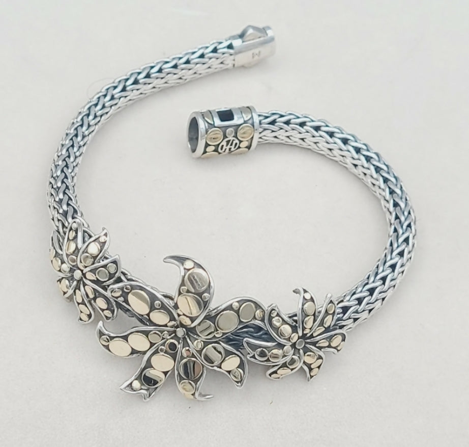 John Hardy Dot Ayu Frangipani Flower Bracelet With Gold、mySite、hinf8tx79