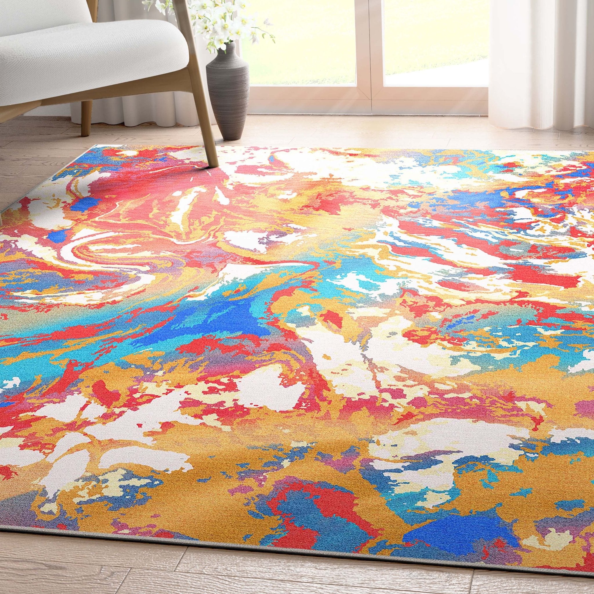 Dunes Abstract Marble Flatweave Rug、mySite、gigharbornorthrealestate