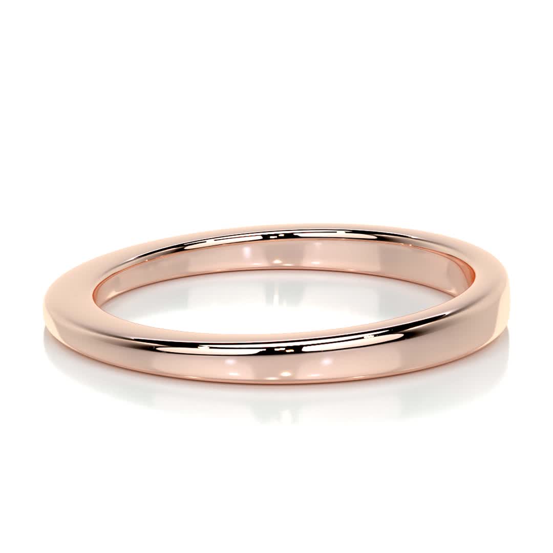 Alex Men's Wedding Band -14K Rose Gold、mySite、hinf8tx79