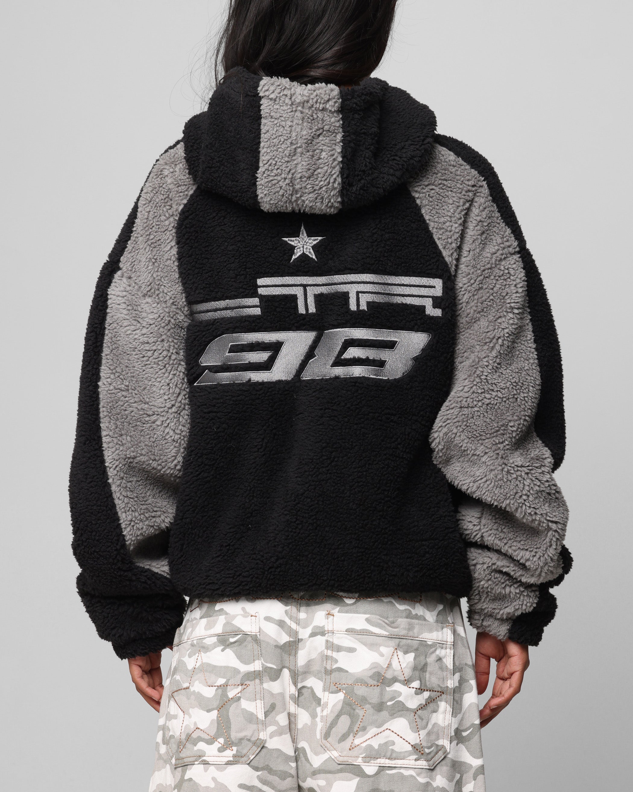 Loiter Speedway Fleece Jacket Black/Grey、mySite、zt4zffjzw