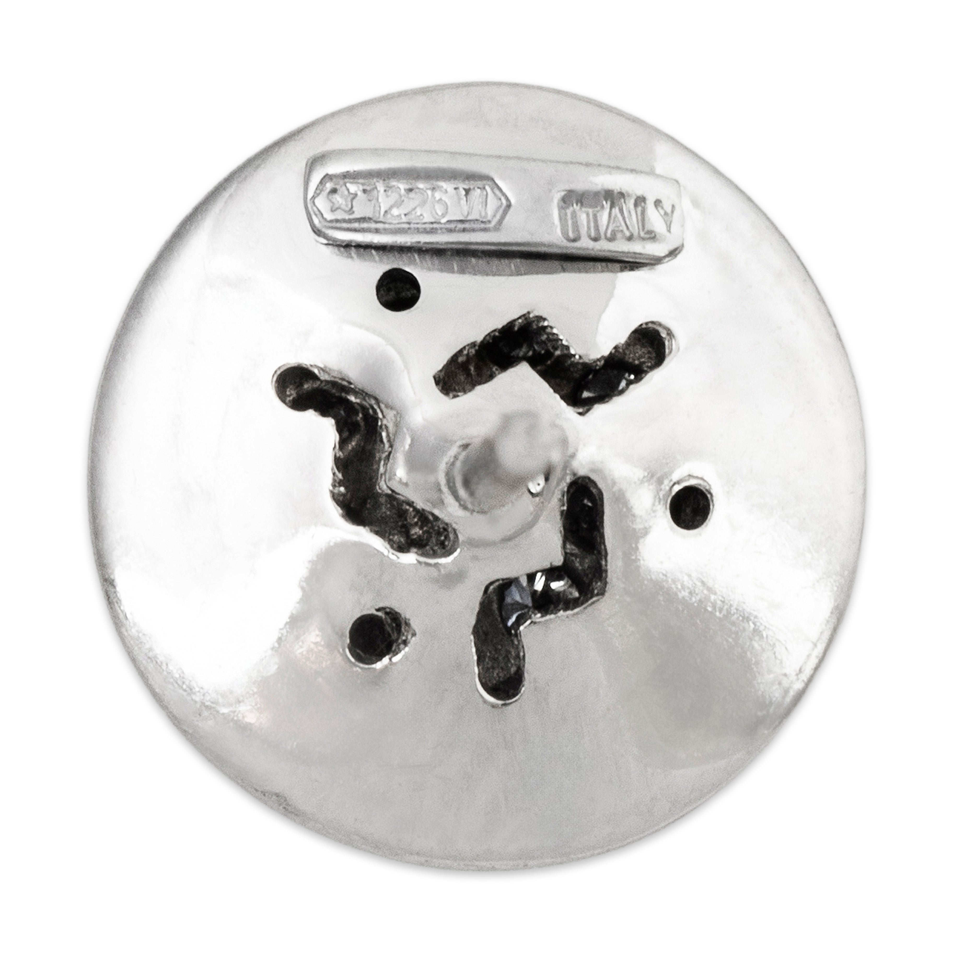 Estate Roberto Coin Italian 18k White Gold .366cttw Diamond Brushed Earrings、mySite、hinf8tx79