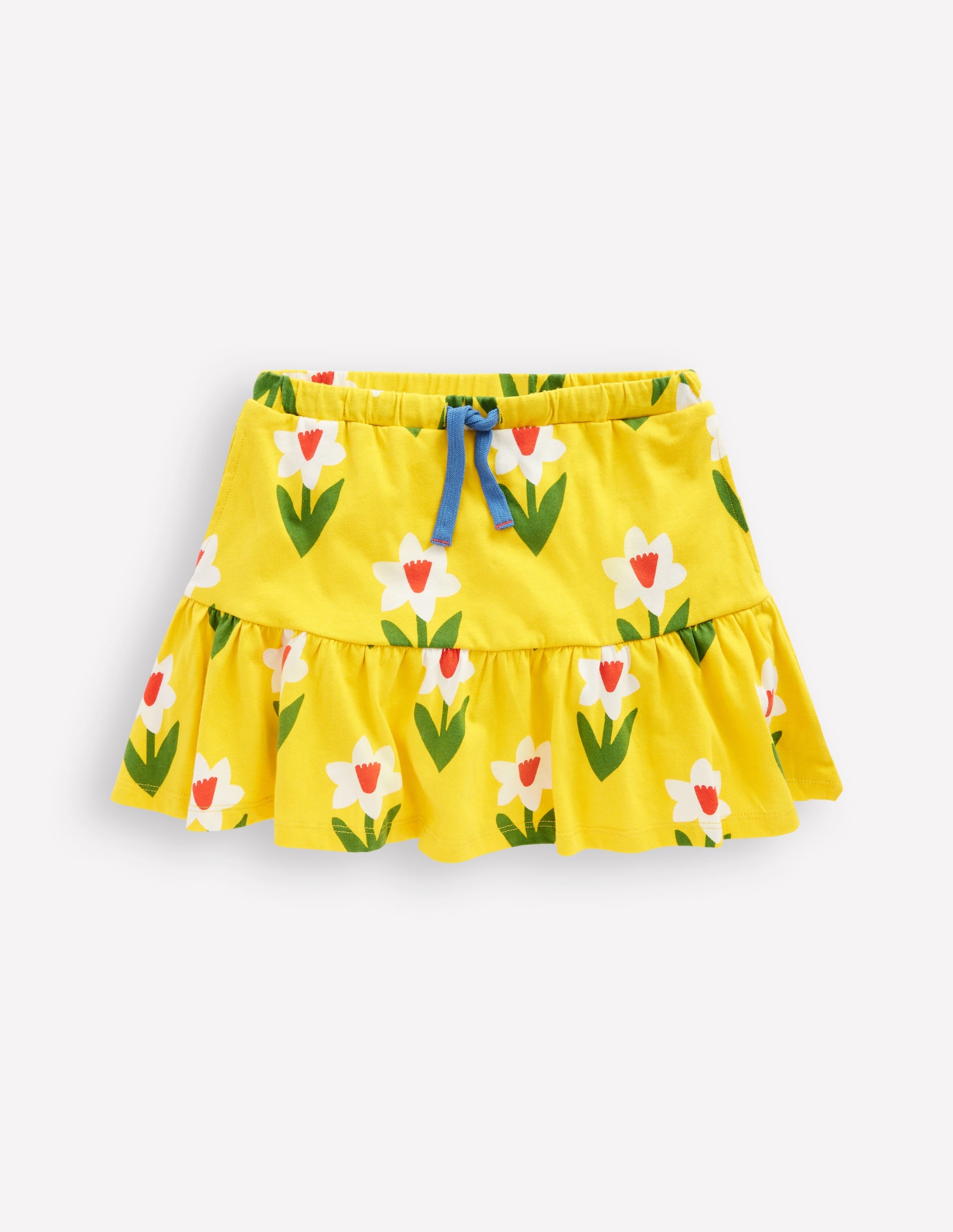  Tiered Jersey Skort-Tropical Yellow Daffodil、mySite、ashleygrahame
