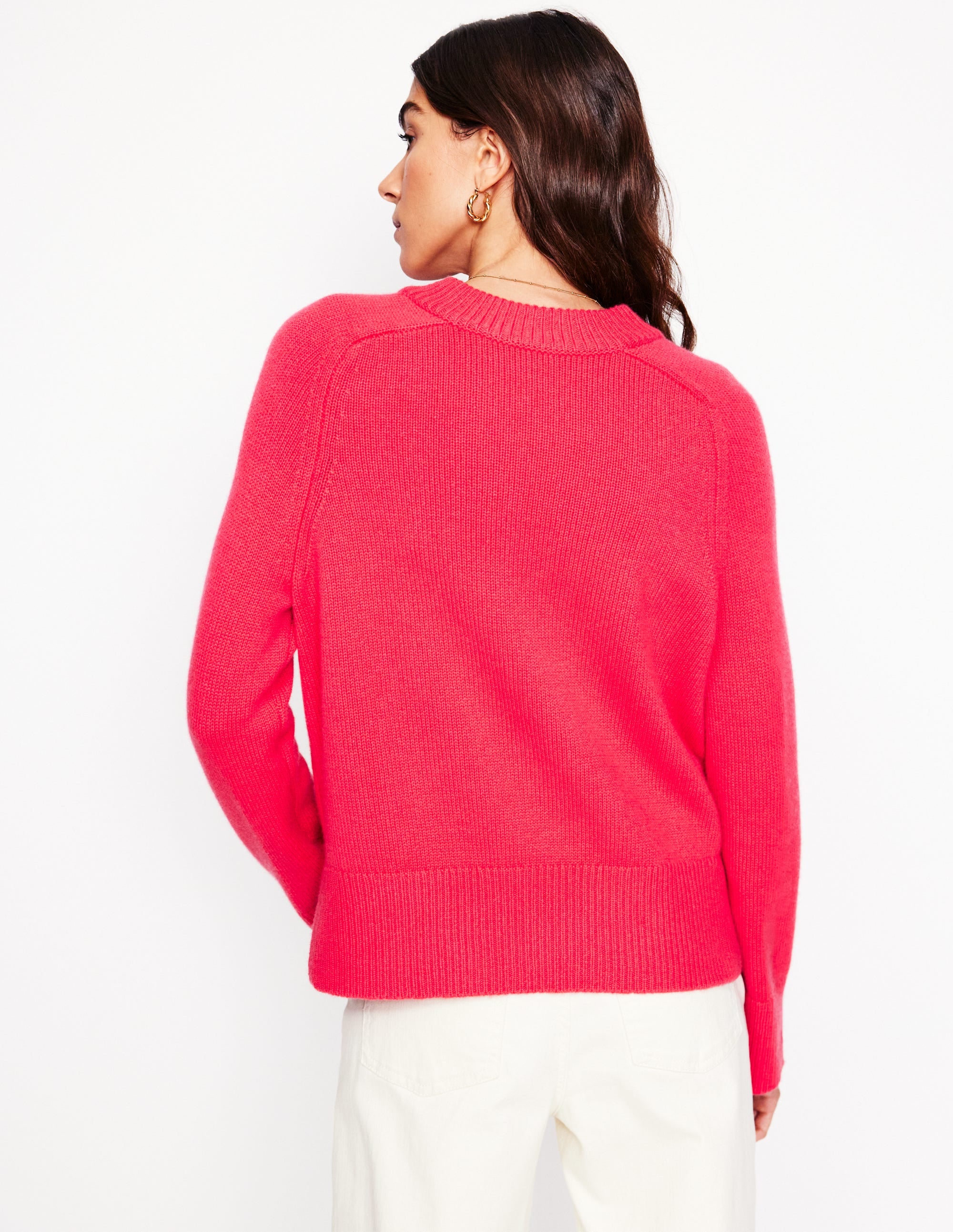  Wide Sleeve Cashmere Jumper-Camelia Pink、mySite、ashleygrahame