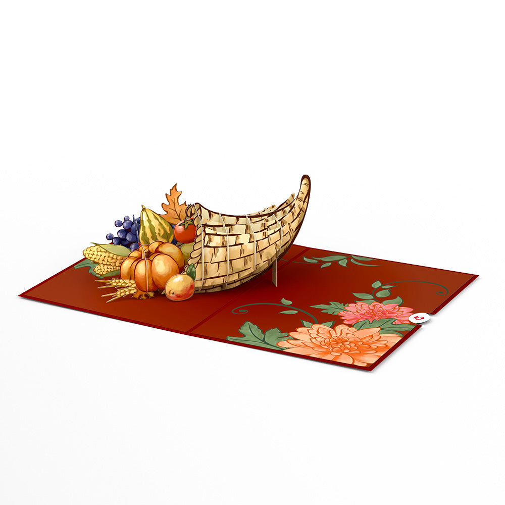 Thanksgiving Cornucopia Pop-Up Card、mySite、solidvoid