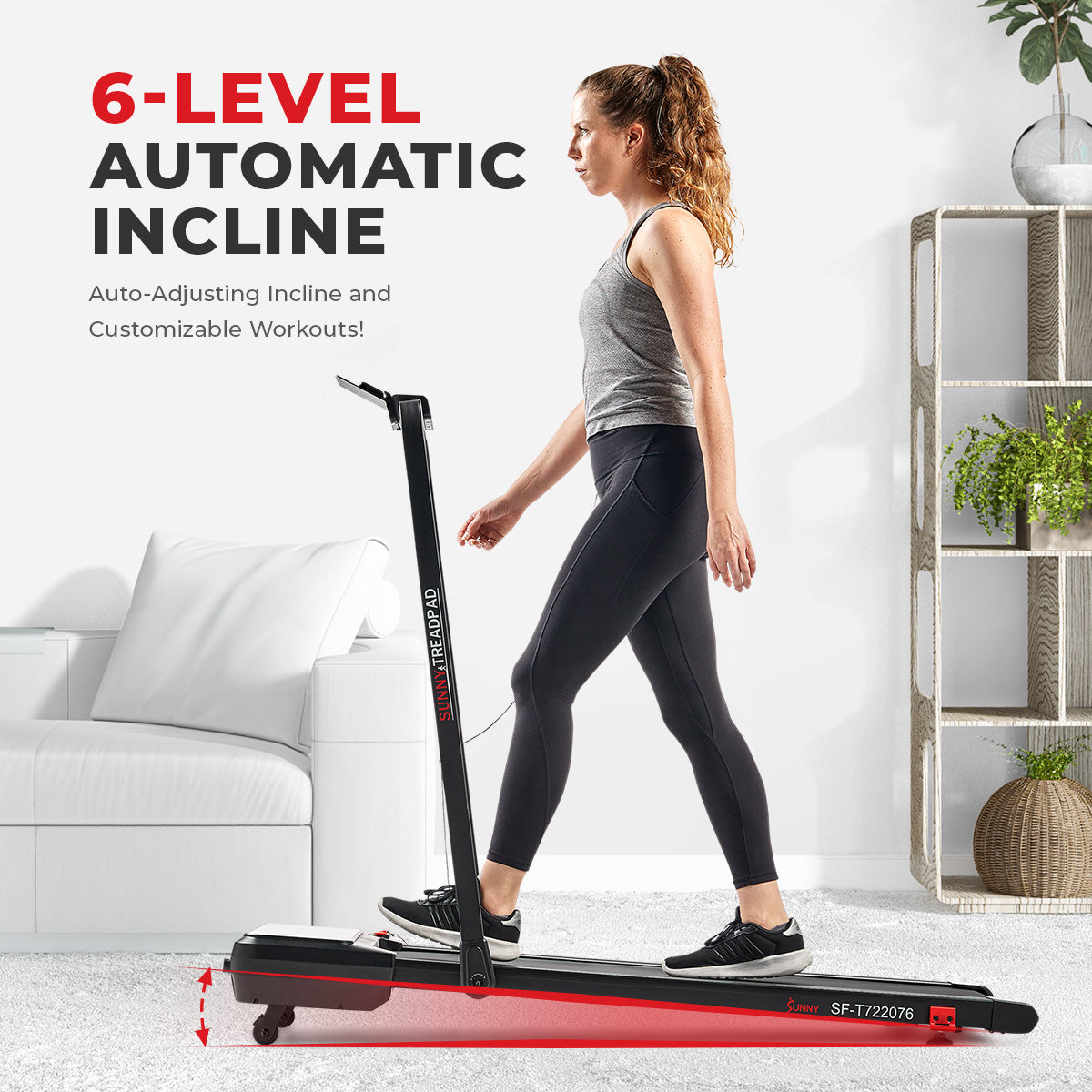  Pacer 2 in 1 Auto Incline Under Desk Walking/Running Smart Treadmill、mySite、ghnorth