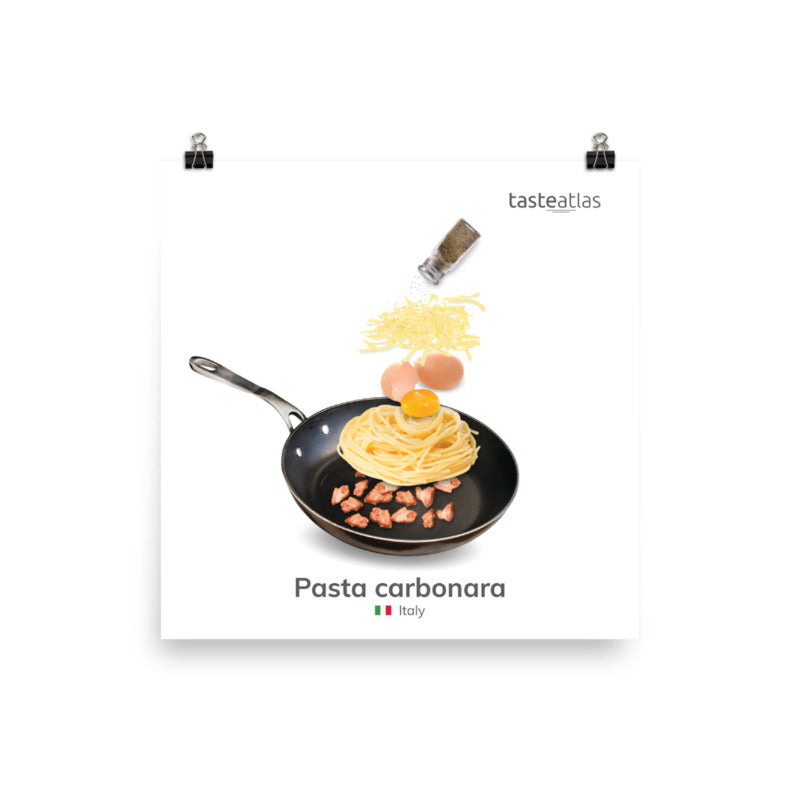Pasta Carbonara Poster (in)、mySite、camillekostekn