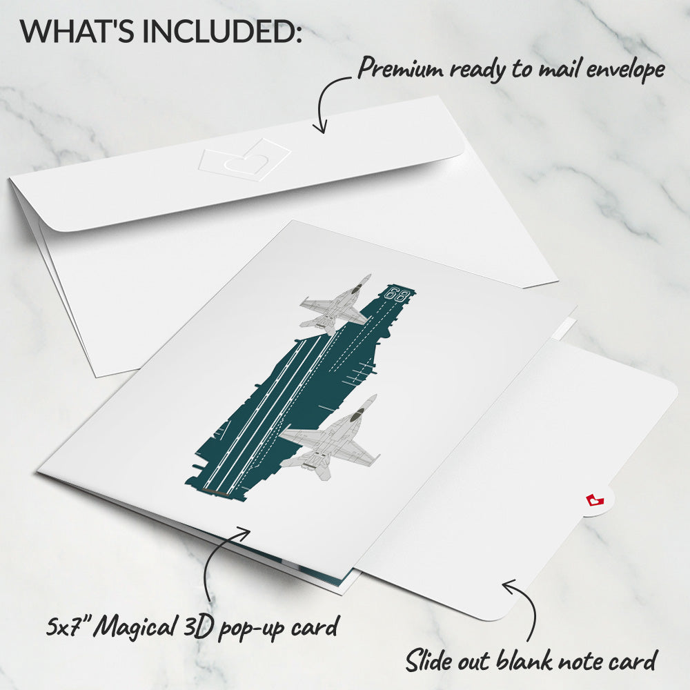 U.S. Aircraft Carrier Pop-Up Card、mySite、solidvoid