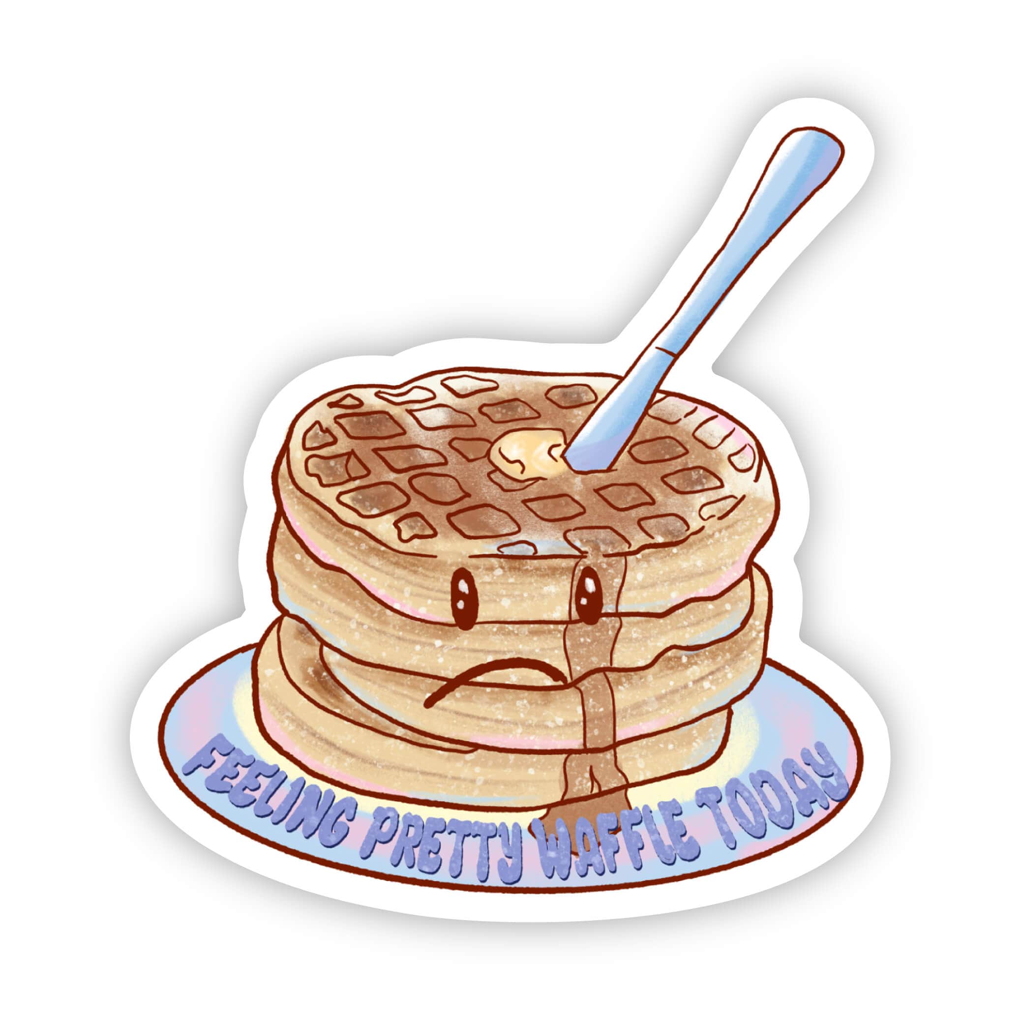  Feeling Pretty Waffle Today Sticker、mySite、elrpsem3k