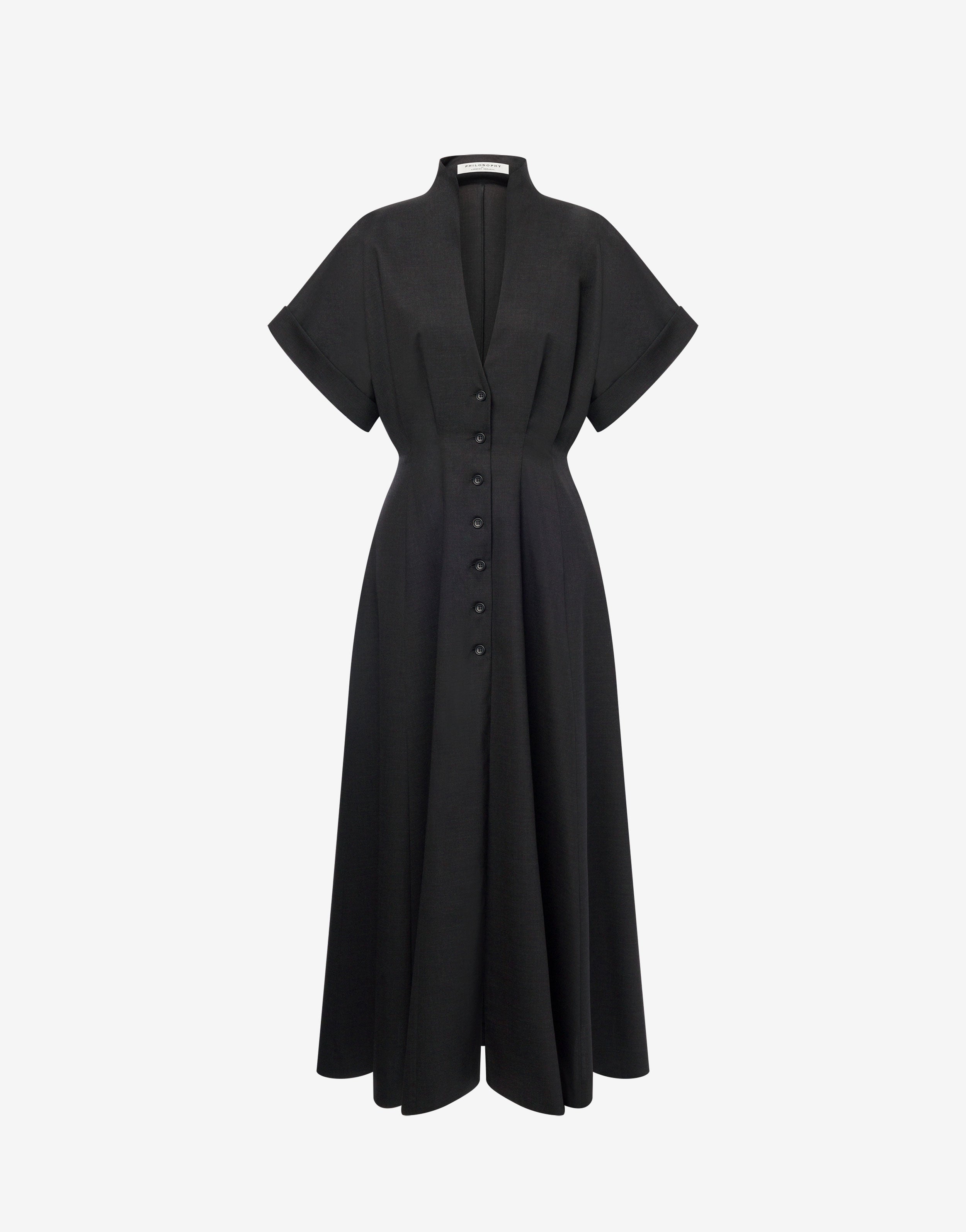 Abito chemisier in tropical wool、mySite、aoinhome