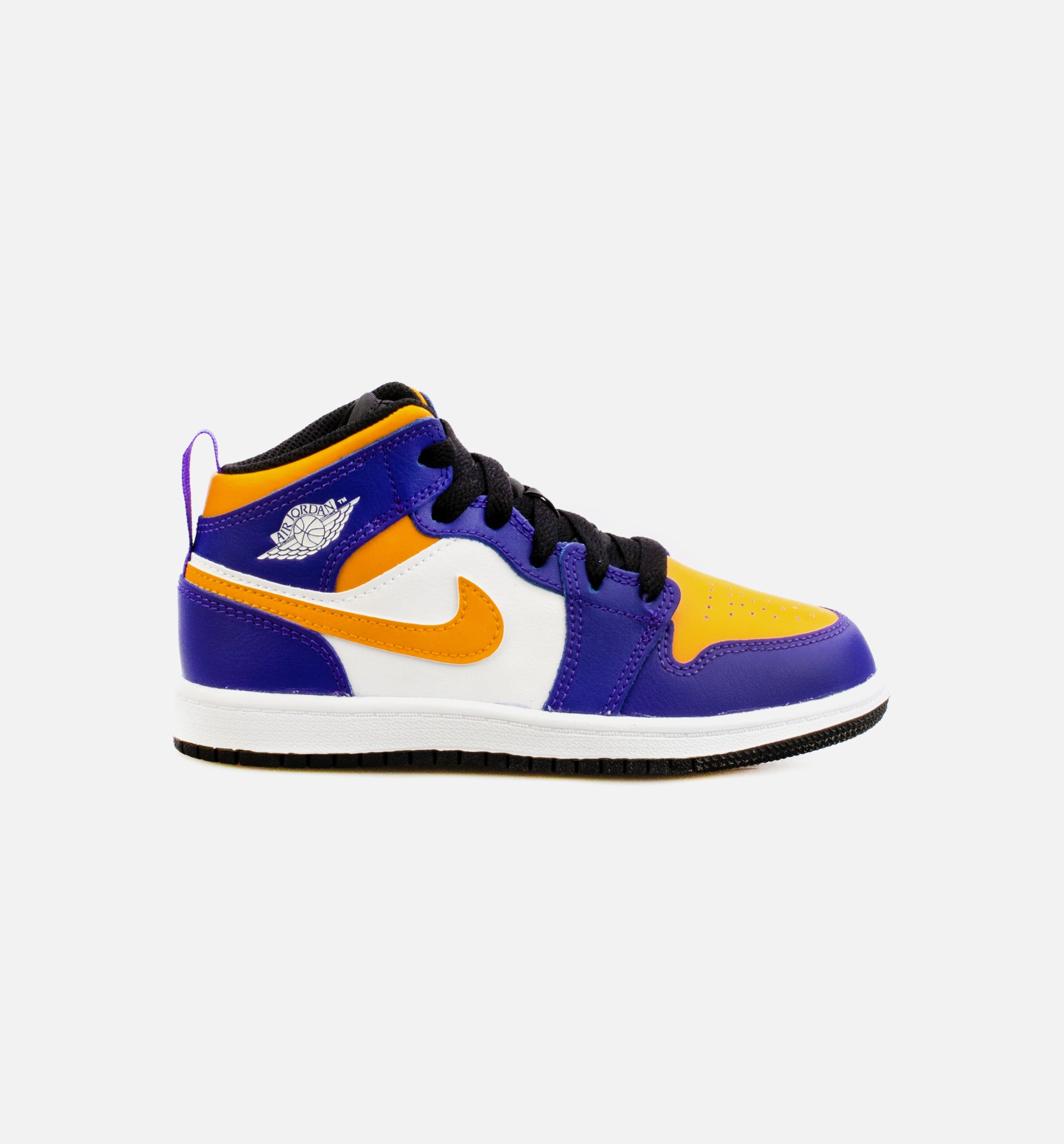 Air Jordan 1 Mid Preschool Lifestyle Shoe - Purple/Yellow、mySite、dreamappss