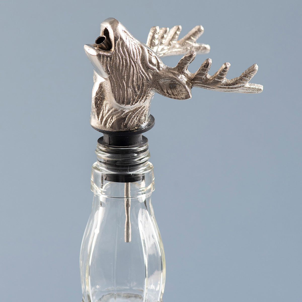 Stainless Steel Bottle Pourer | Deer Shape | Silver、mySite、camillekostekn