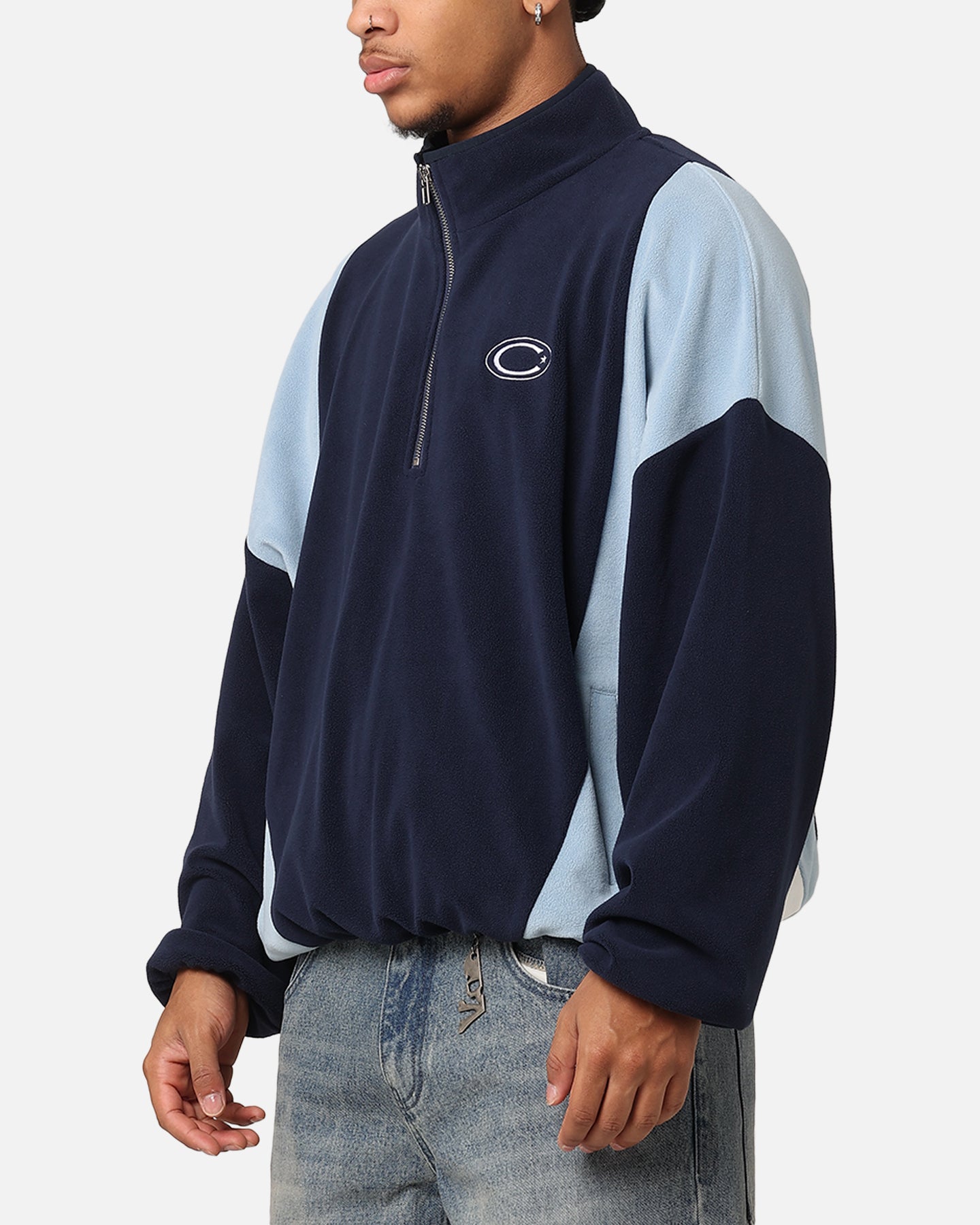 Carre C-Star Polarfleece Quarter Zip Crewneck Light Blue/Mul、mySite、zt4zffjzw