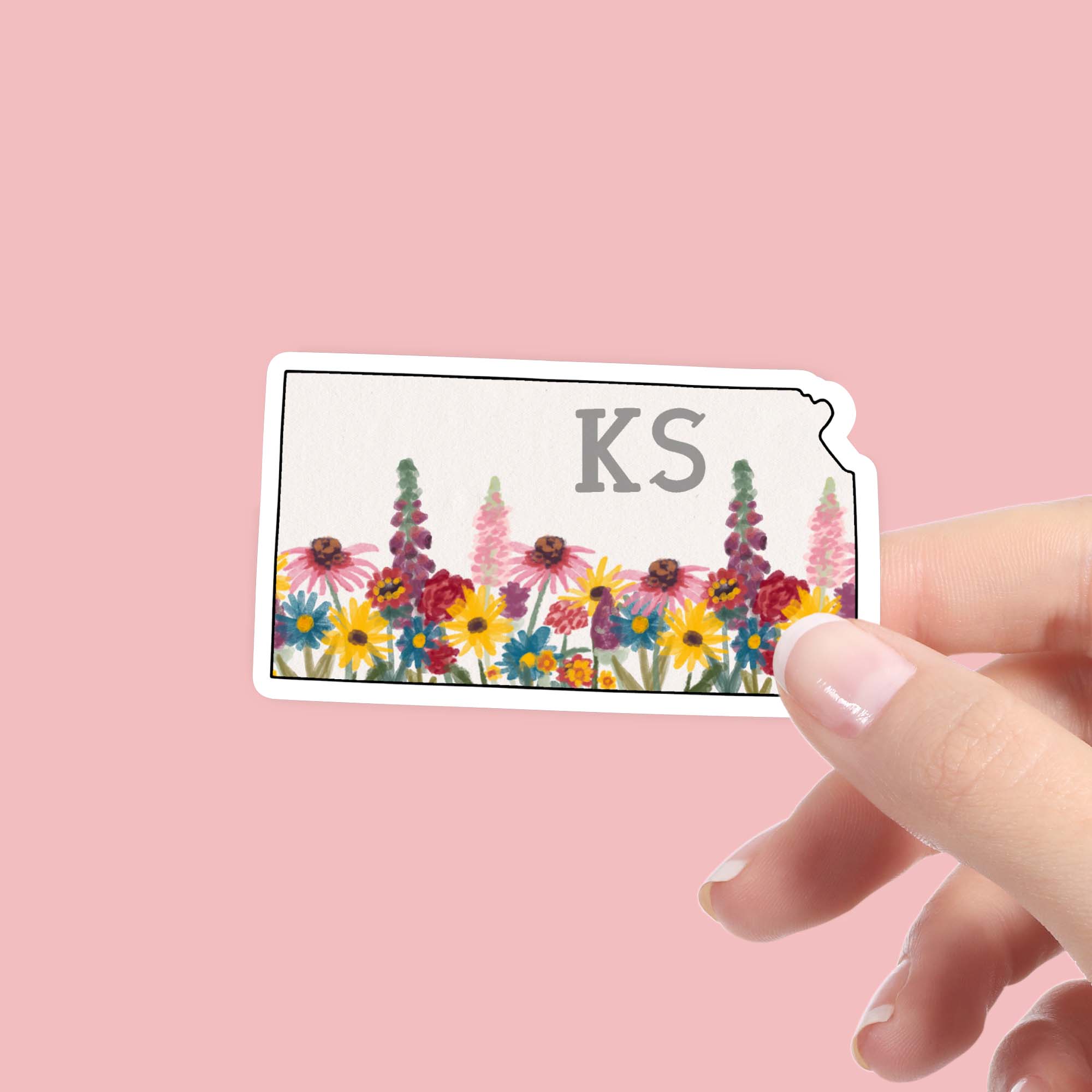  Kansas Painterly Pattern Sticker、mySite、ghnorth