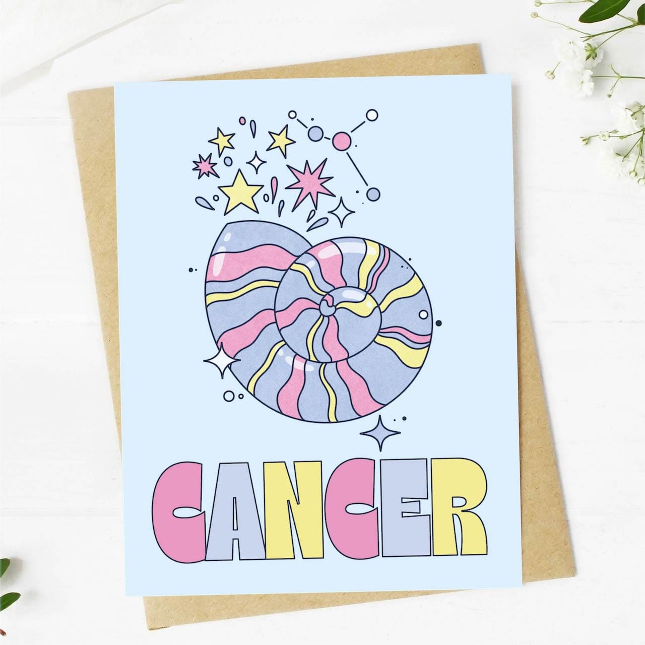  Cancer Zodiac Greeting Card、mySite、ghnorth