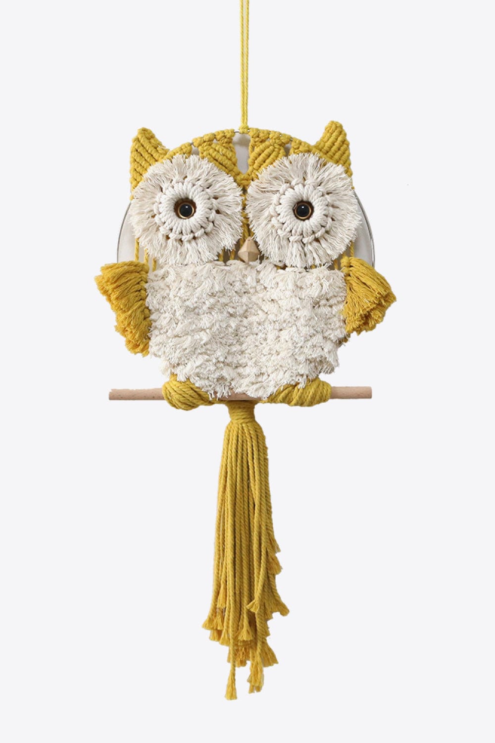 Hand-Woven Tassel Owl Macrame Wall Hanging、mySite、g9winljtr