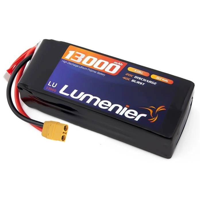 Lumenier 13000mAh 6S 20C LiPo Battery - XT90、mySite、merchandisen