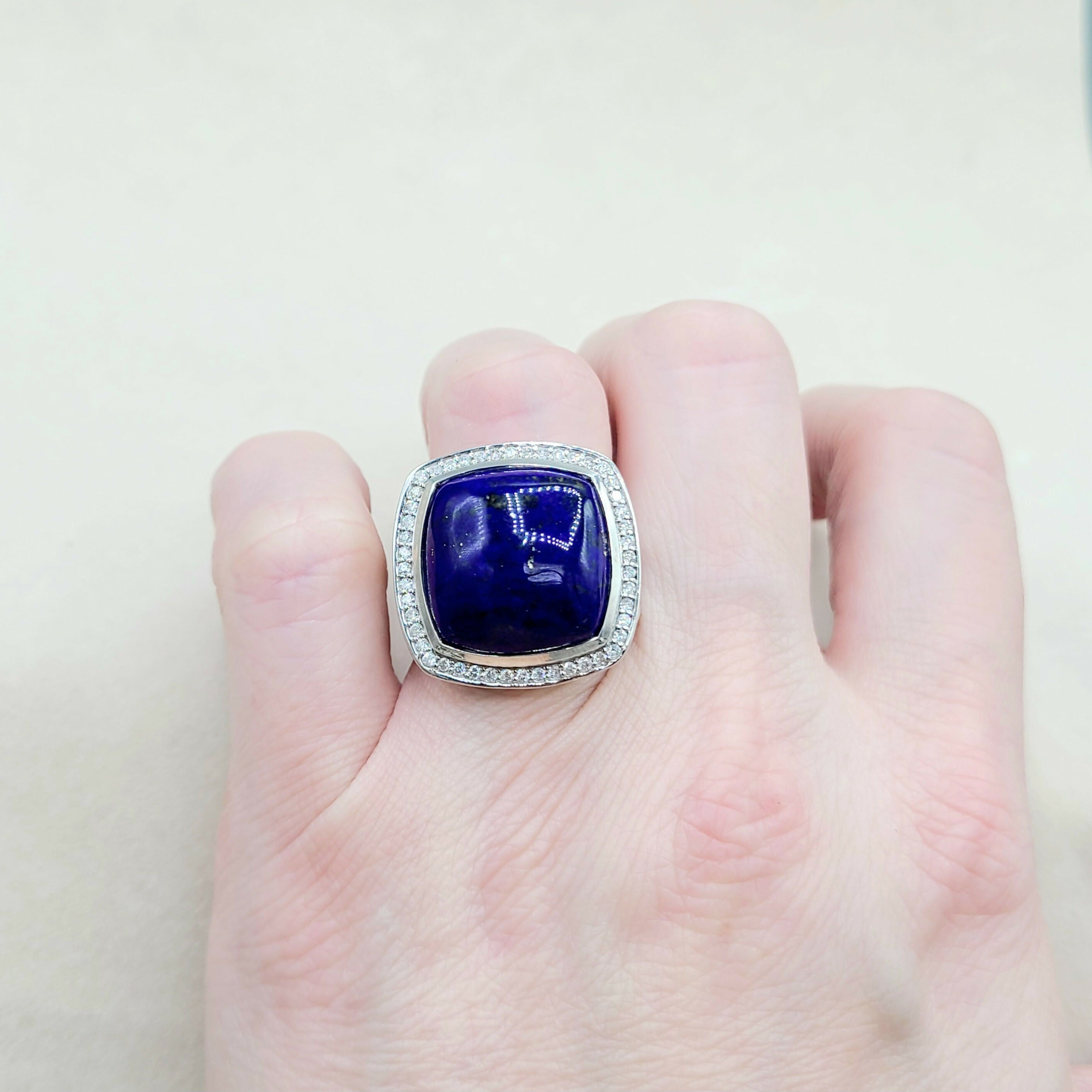David Yurman Albion Ring 17mm Lapis Lazuli & Diamonds、mySite、hinf8tx79