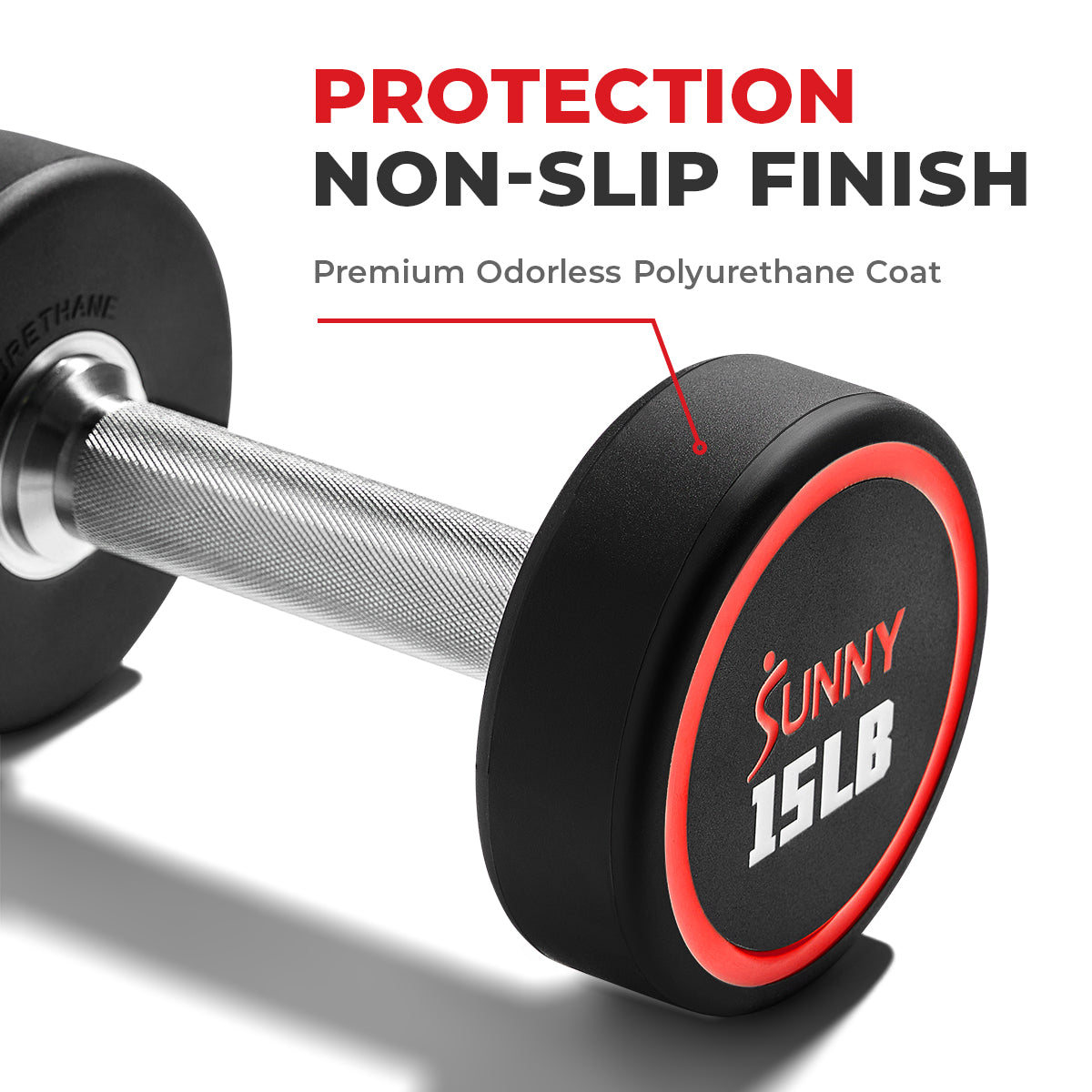  Sunny Strength™ Premium Polyurethane Round Dumbbell 5 - 55LBS、mySite、ghnorth
