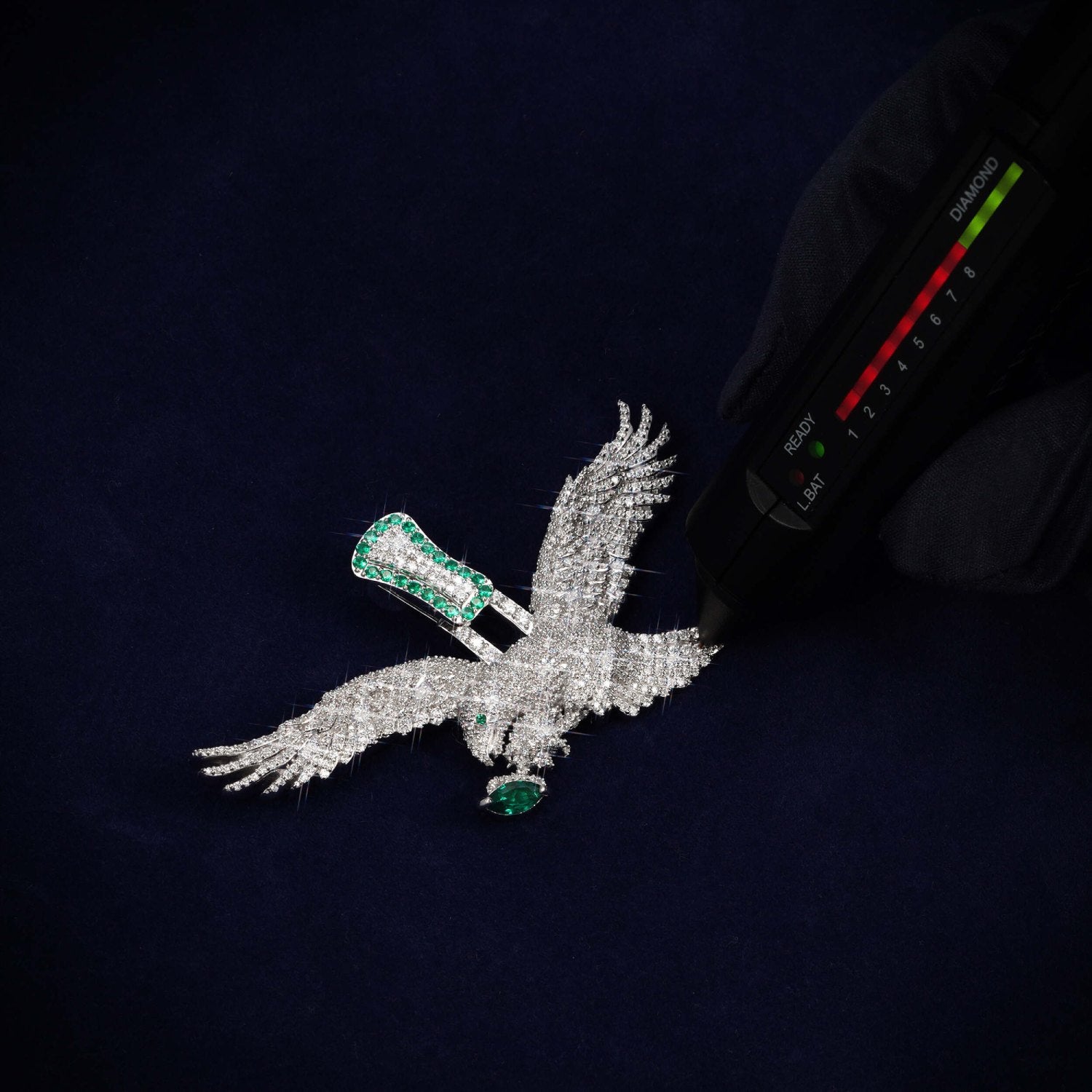 EAGLE Custom Moissanite Pendant 14K Gold、mySite、hinf8tx79