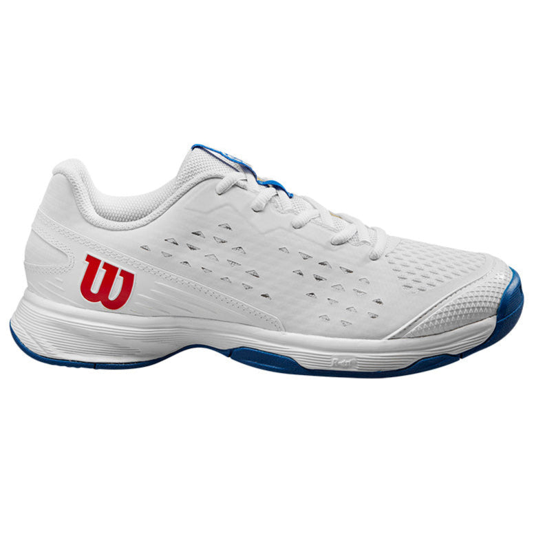 Wilson Rush Pro Junior Tennis Shoe (White/Blue)