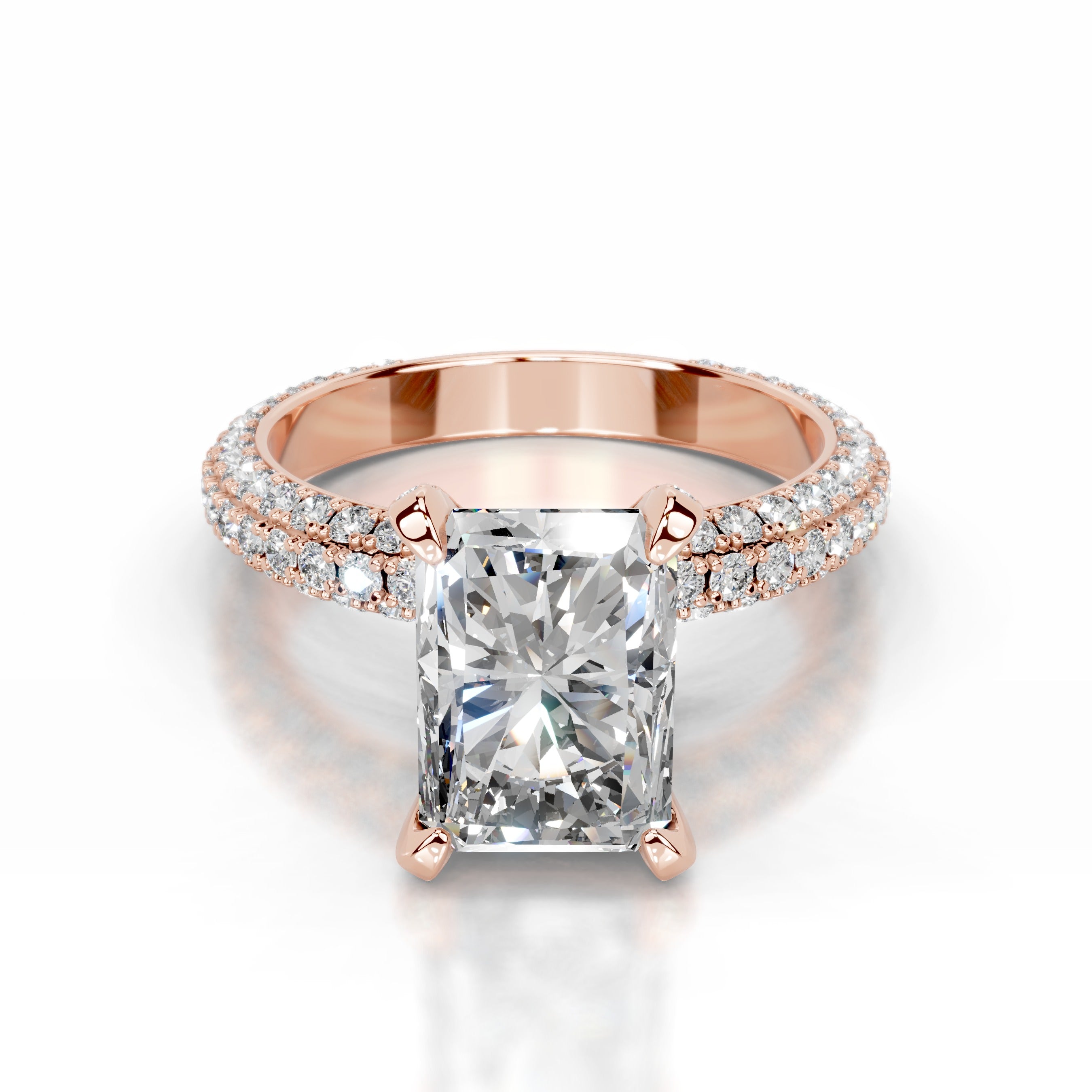 Milly Lab Grown Diamond Ring - 14K Rose Gold、mySite、hinf8tx79