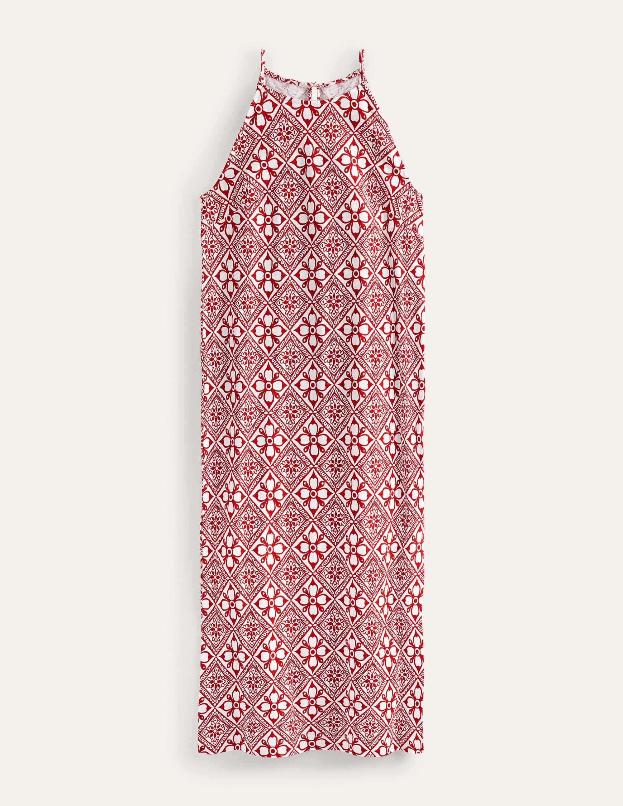  Racer Neck Jersey Midi Dress-Poinsettia, Block Pome、mySite、ashleygrahame