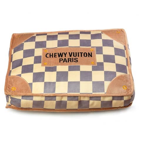Checker Chewy Vuiton Funny Parody Pet Bed Soft Confortable Bed for Pets、mySite、g9winljtr