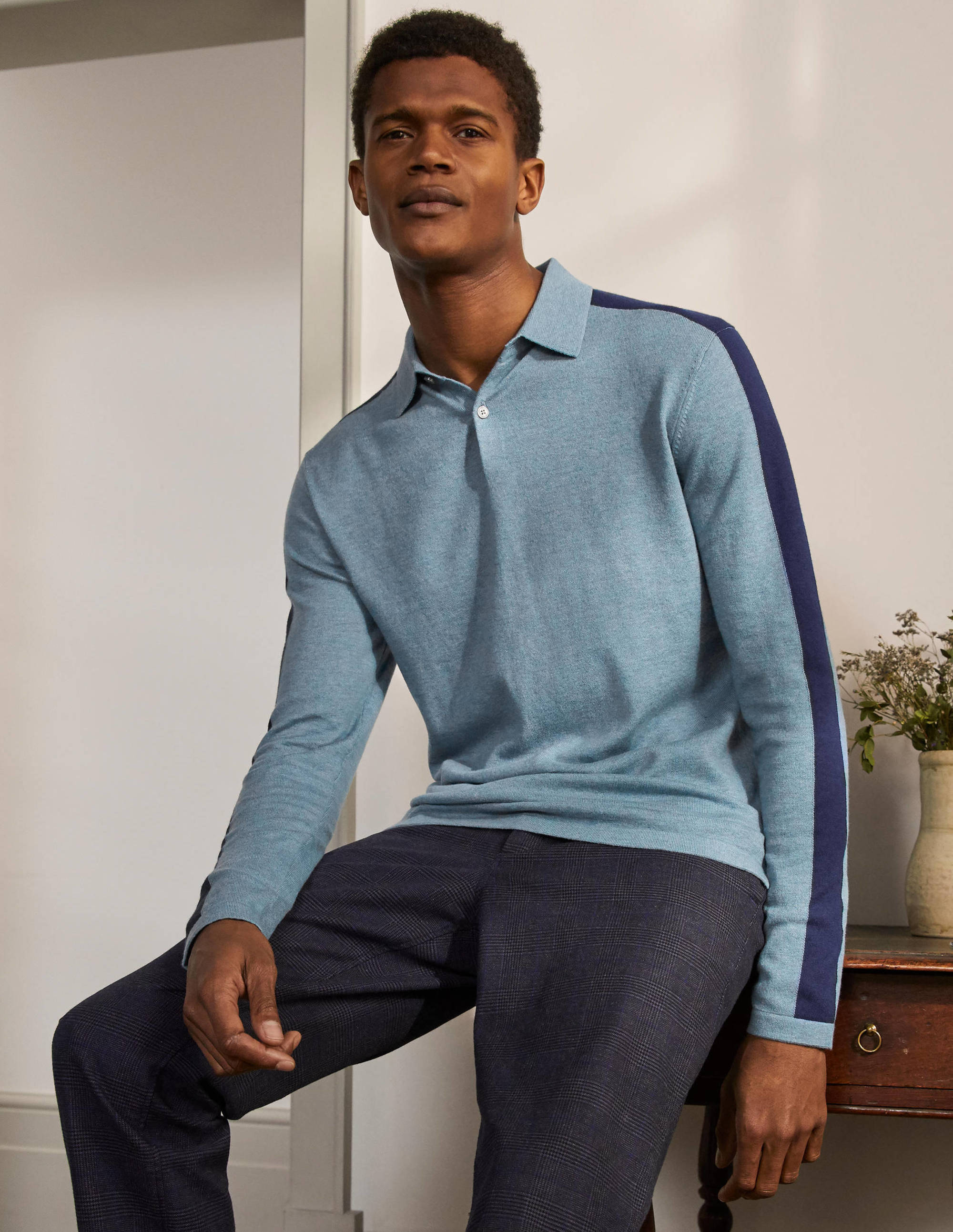  Merino Blend Polo-Dusk Blue、mySite、ashleygrahame