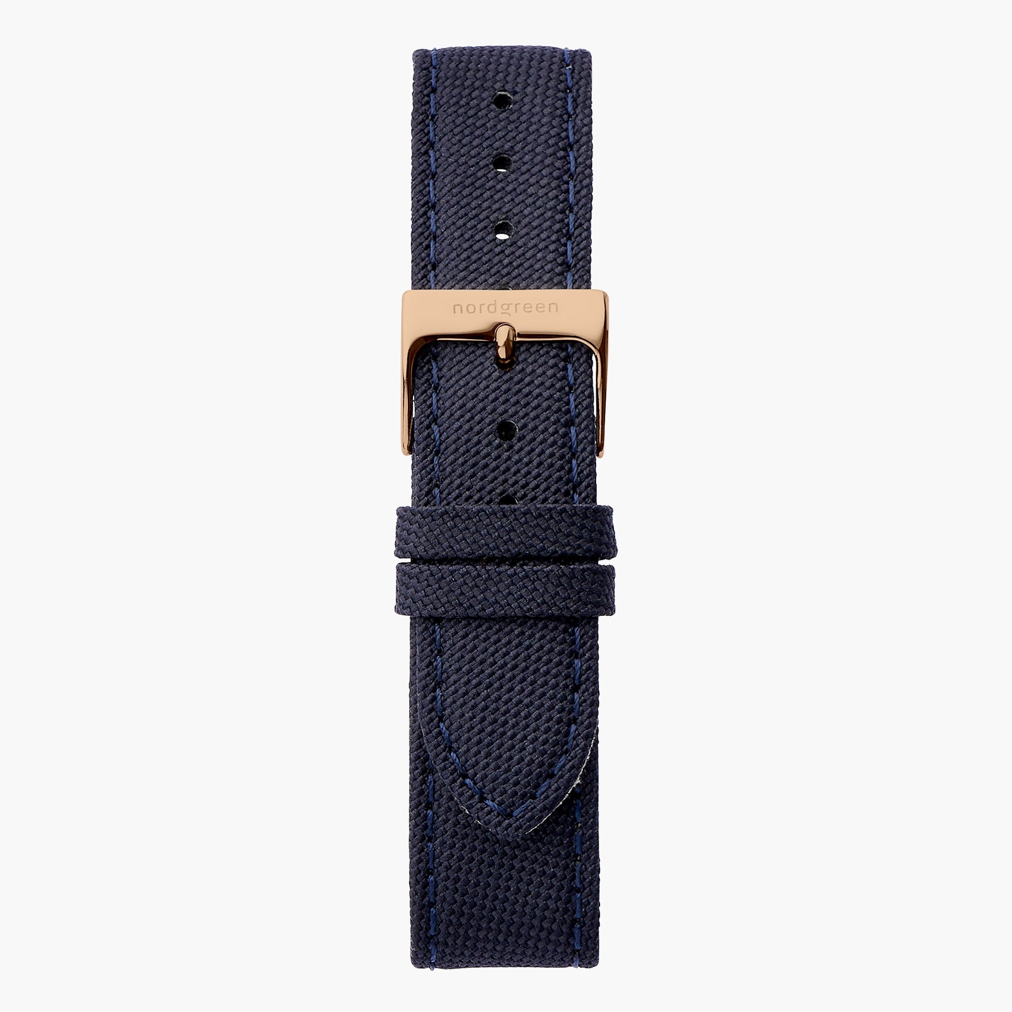 Blue Recycled Polyester Strap - Rose Gold - 40mm、mySite、botmansion