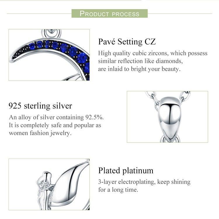 Fairy with Moon & Stars Jewelry in Sterling Silver, Ring and Necklace、mySite、g9winljtr