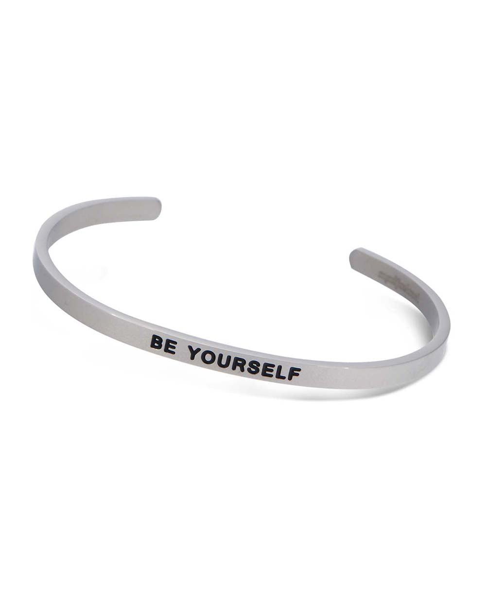 Be Brave, Be Bold, Be Yourself Stainless Steel Bracelet、mySite、topwebapps