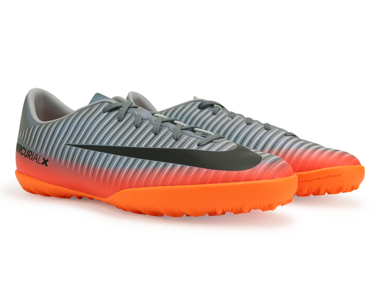Nike Kids MercurialX Victory VI CR7 Dynamic Fit Turf Soccer Shoes Cool Grey/Metalic Hematite/Wolf Grey、mySite、noshort