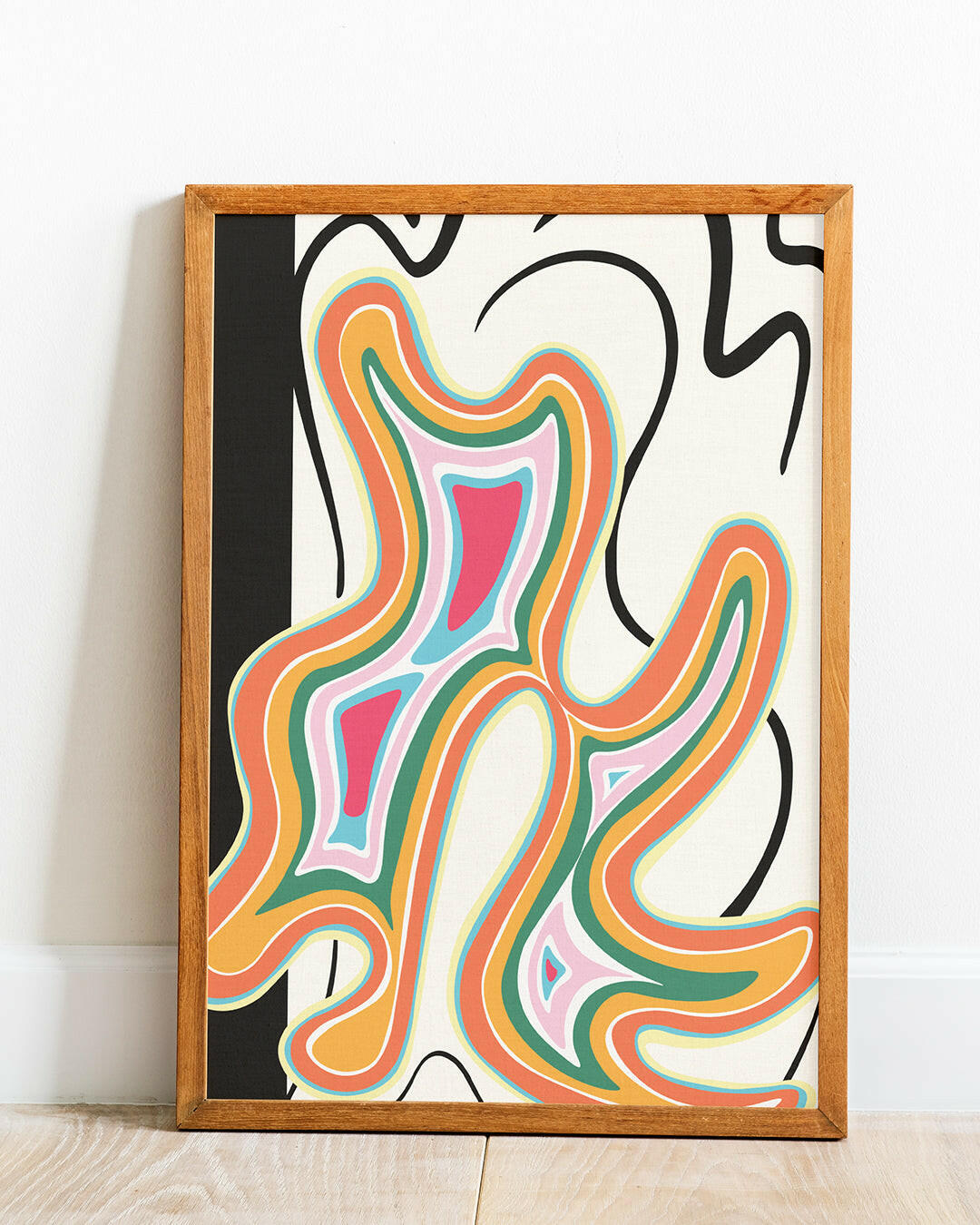 Abstract Canyon Geometric Art Print、mySite、gigharbornorthrealestate