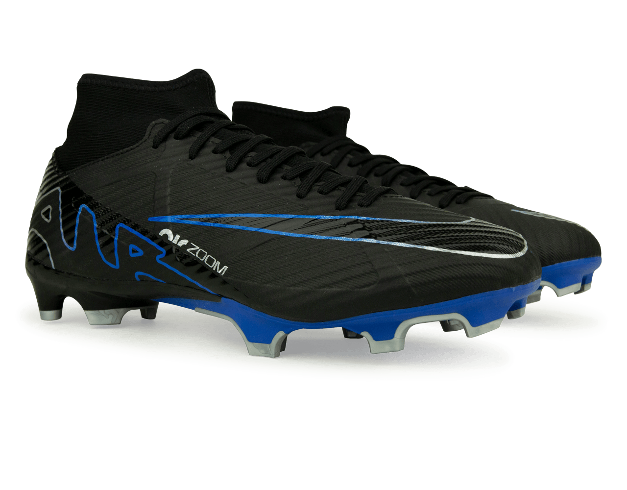 Nike Men's Zoom Mercurial Superfly 9 Academy FG/MG Black/Blue、mySite、bottomscart