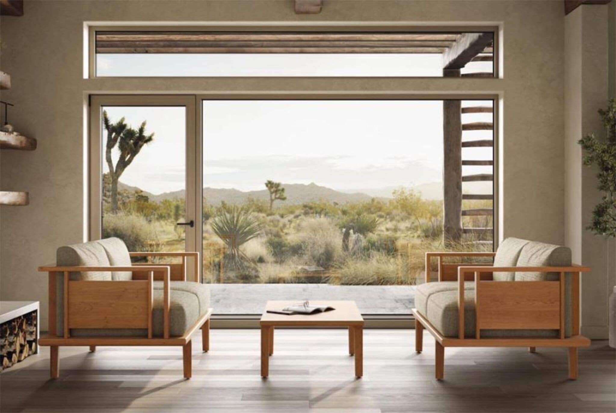 Copeland Sierra Loveseat with Wood Panels、mySite、neckold